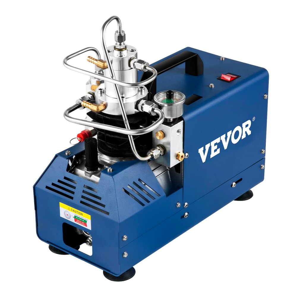 VEVOR High Pressure Compressor, 4500PSI/30MPA/300BAR High Pressure Air Compressor, 1800W 110V Automatic Stop PCP Air Compressor