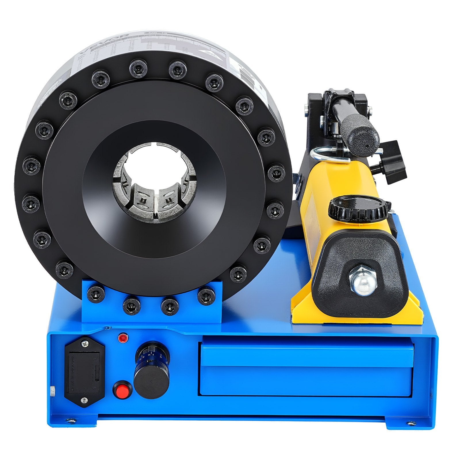 Manual High Pressure Hydraulic Hose Crimper with 8 Dies, 0.24"-1.1" Crimping Range for Oil, Gas, Water, Auto AC Hoses & Cable Joints