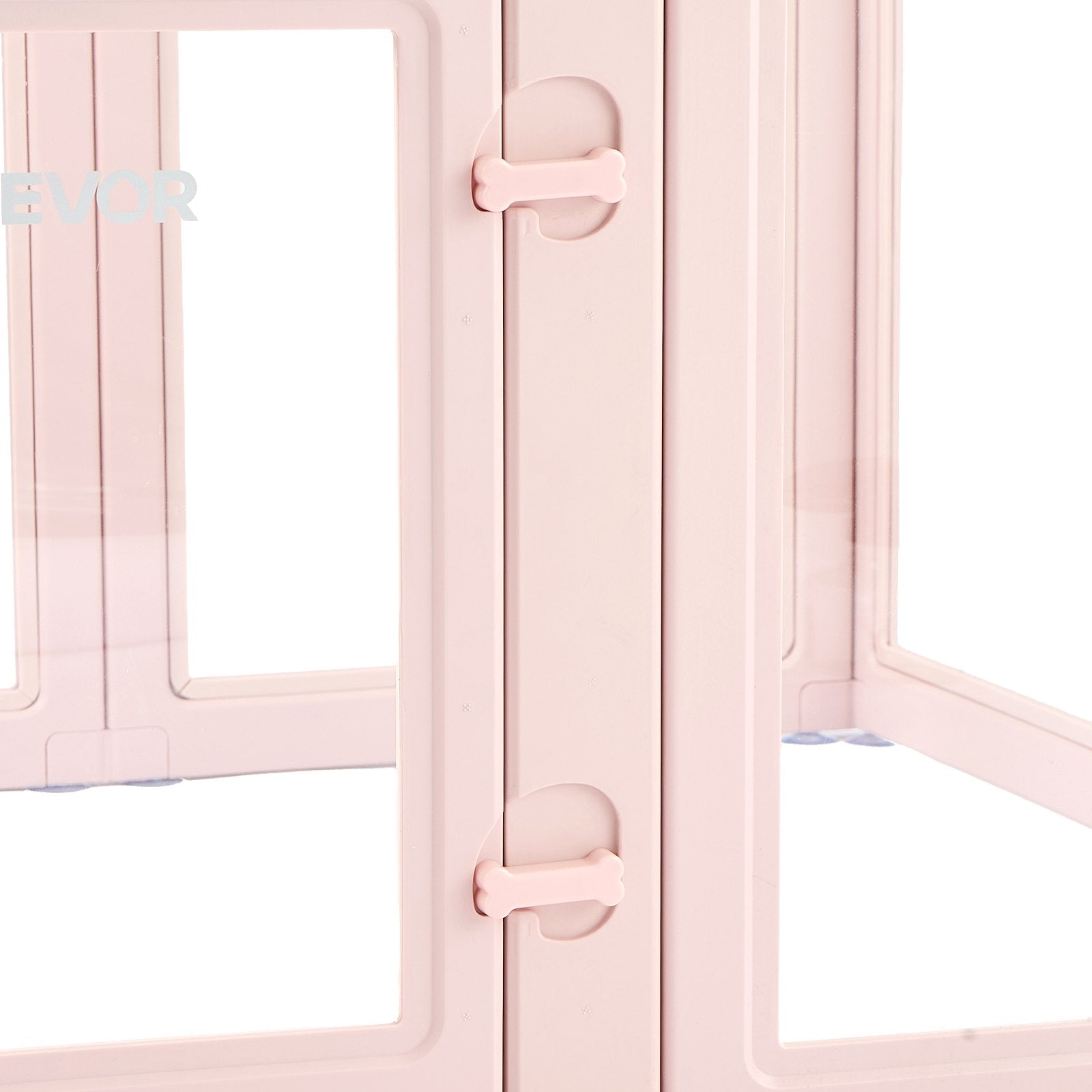 Extra-Large Dog Whelping Box - Durable, Easy-to-Clean Transparent Pet Playpen with Windows, Door Lock, Waterproof Design & No-Gap Panels