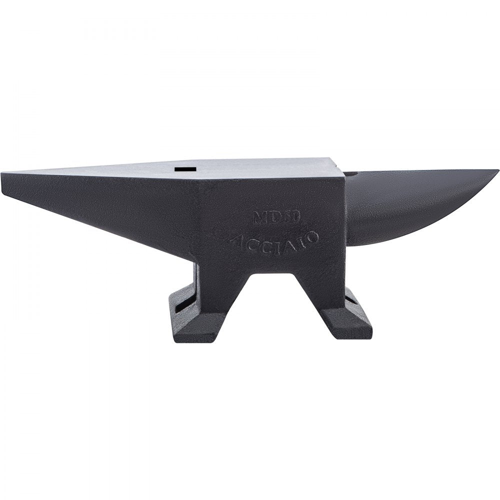 Heavy-Duty 132 Lbs Cast Iron Anvil with Single Horn and Sturdy Base for Metalworking and Blacksmithing Tasks