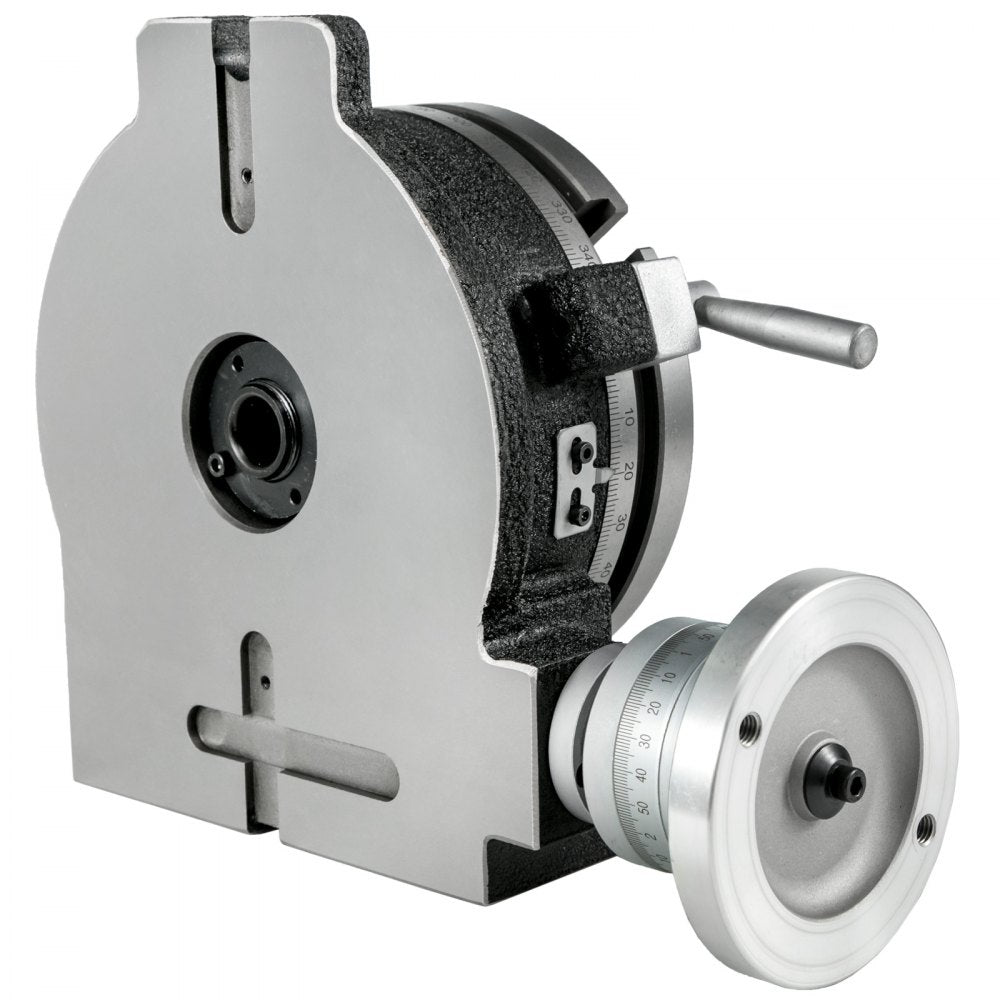 8-Inch Rotary Table with 360-Degree Precision for Milling Machines - 3-Slot Horizontal and Vertical Design