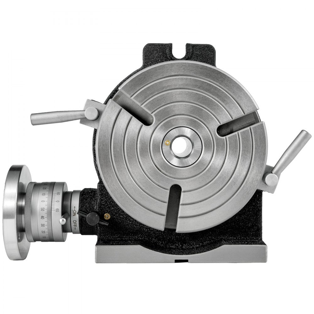 8-Inch Rotary Table with 360-Degree Precision for Milling Machines - 3-Slot Horizontal and Vertical Design
