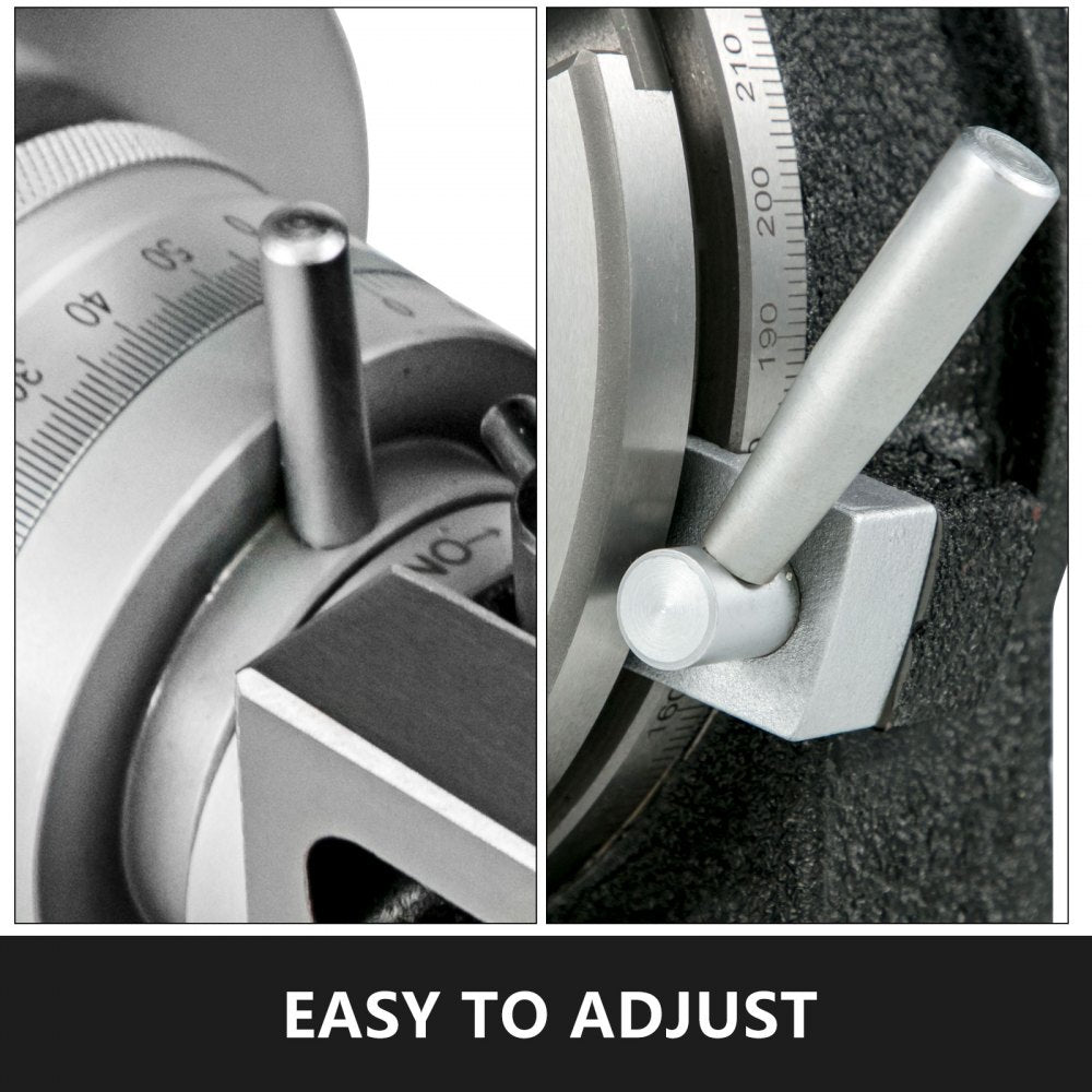 8-Inch Rotary Table with 360-Degree Precision for Milling Machines - 3-Slot Horizontal and Vertical Design