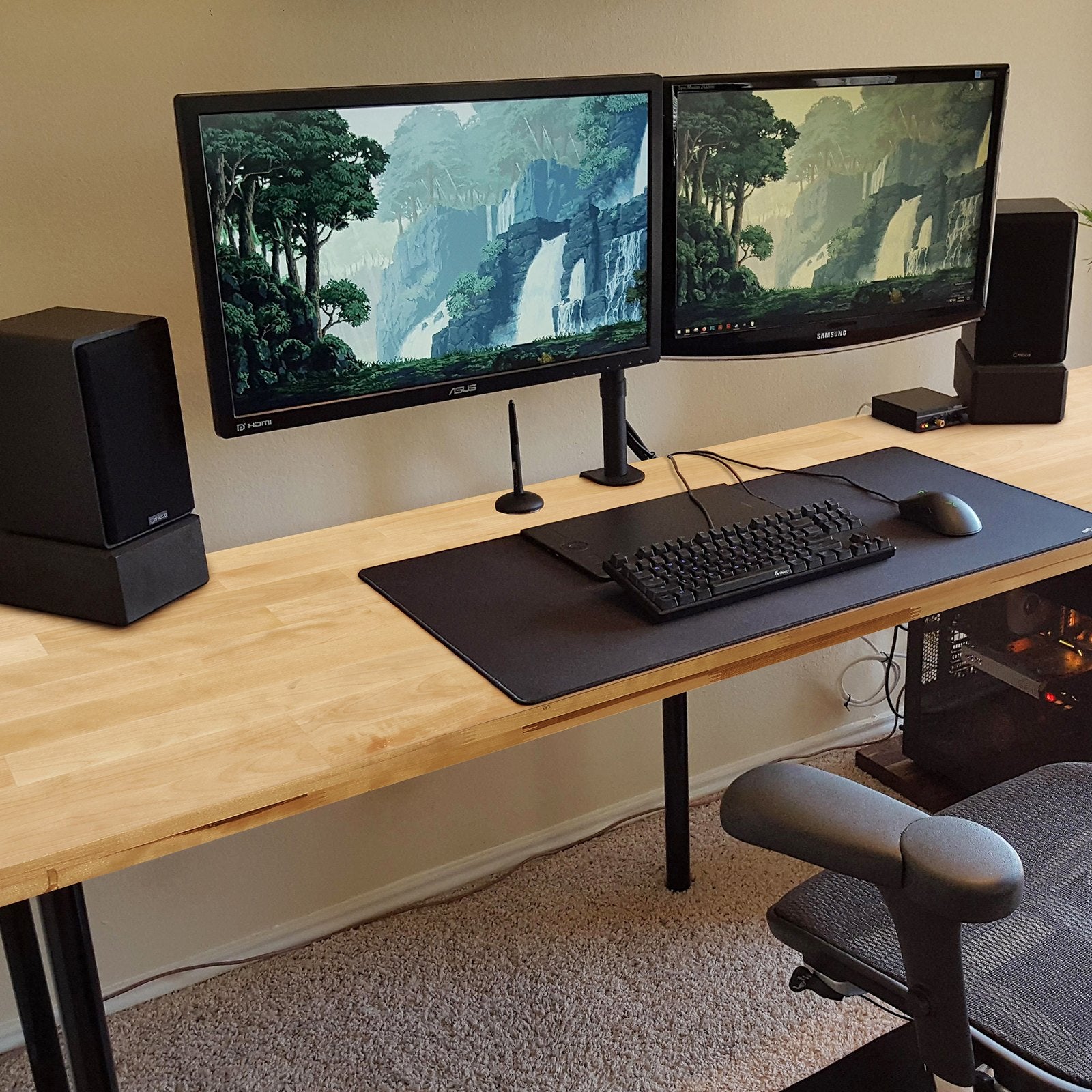 Universal Maple Wood Desktop for Adjustable Standing Desk - Sturdy 330lb Load, Spacious 59"x30", Water-Resistant, Easy Install, Home Office Ready