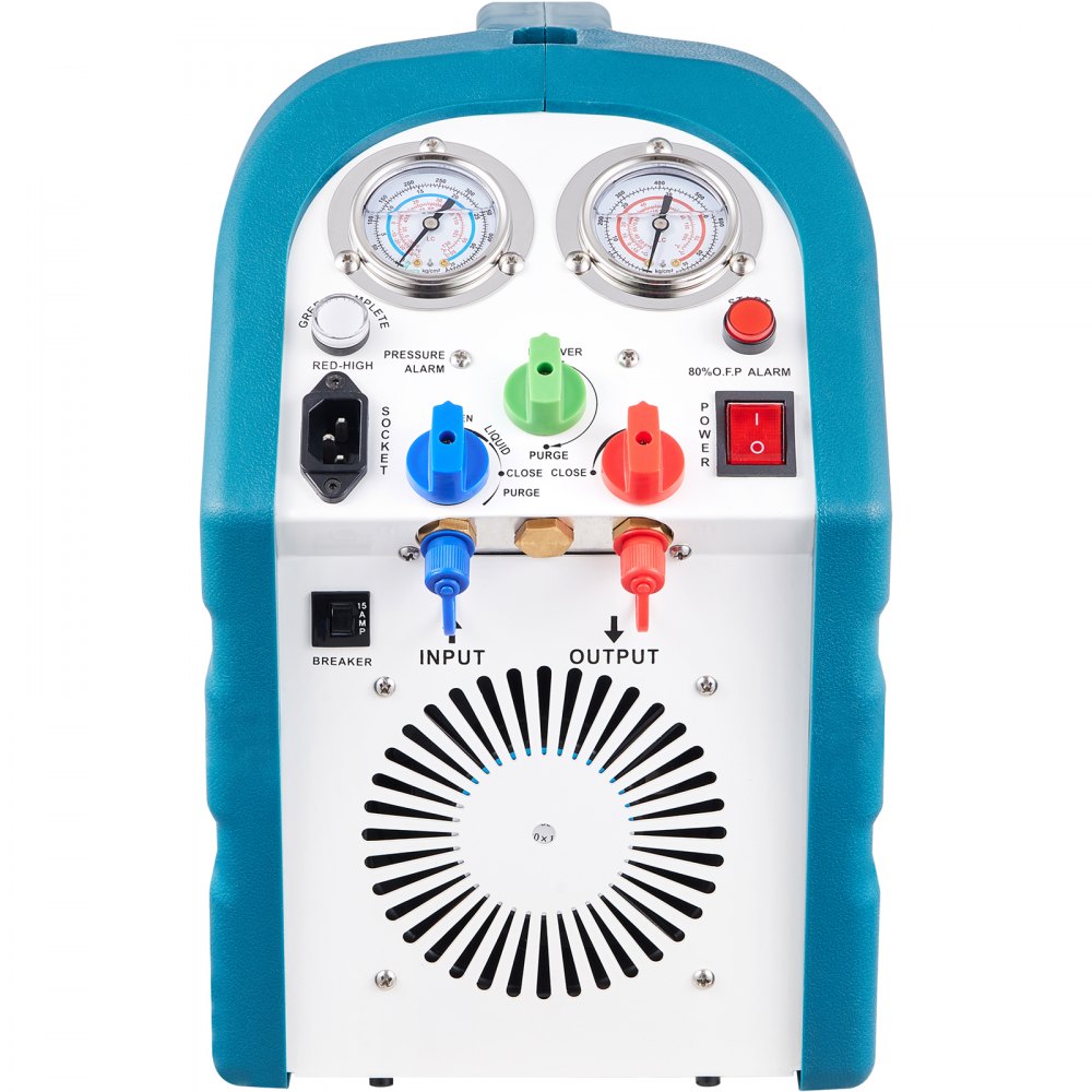 VEVOR 1/2HP Refrigerant Recovery Machine Portable 115V AC Refrigerant Recycling Machine Automotive HVAC 558psi Refrigerant Recovery Unit Air Conditioning Repair Tool (115V)