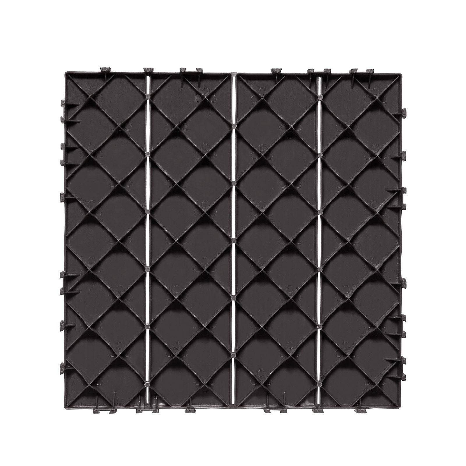 Durable Dark Brown Interlocking Deck Tiles, 36 Pack - Waterproof Outdoor Flooring for Patio, Porch, Balcony, Poolside, and Backyard - Easy DIY Installation, All-Weather Use, High Load Capacity, 36 sq. ft Coverage