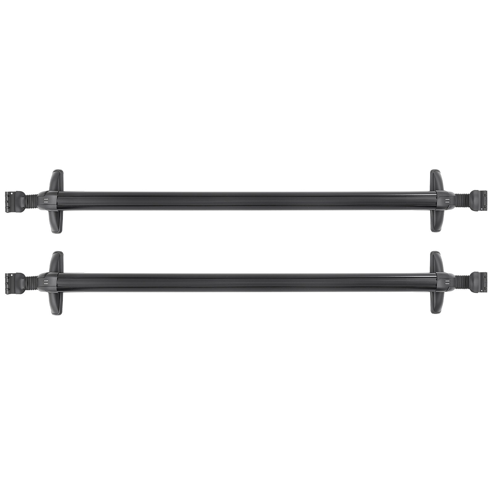 Universal Heavy Duty Aluminum Roof Rack Cross Bars for Naked Roofs - 165 LBS Capacity, Lockable, Fits Luggage, Canoe, and More