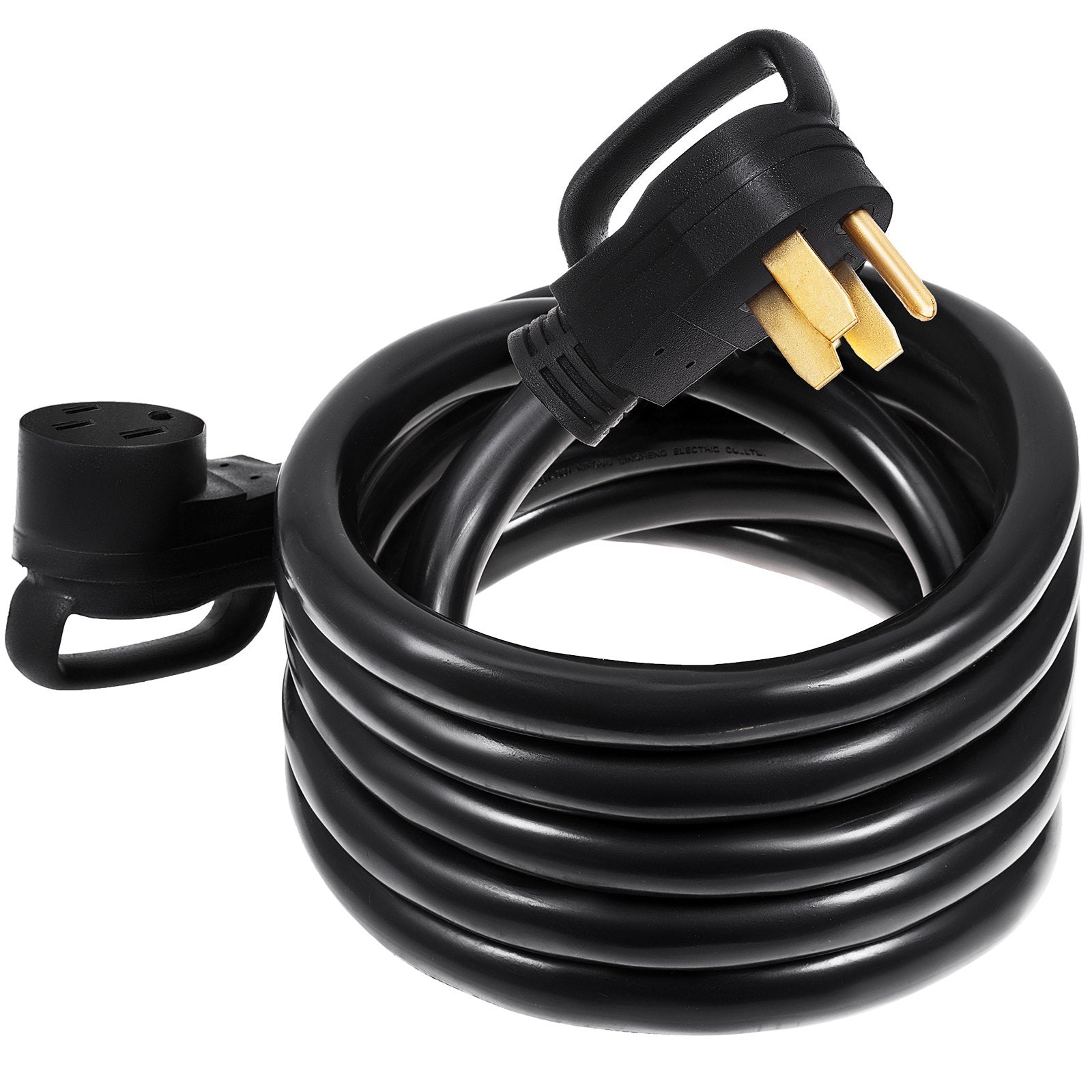 30 FT 50Amp RV Extension Cord, Heavy Duty NEMA N14-50P to N14-50R, 125/250V for EV Charging, Campers, and Trailers, 12500W Power