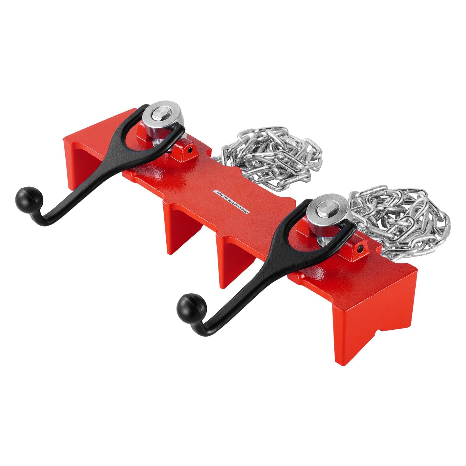 Heavy-Duty Cast Iron Pipe Welding Vise, 1/2 to 8-Inch Clamp with Dual Chains & Crank Handles for Secure and Versatile Pipe Clamping