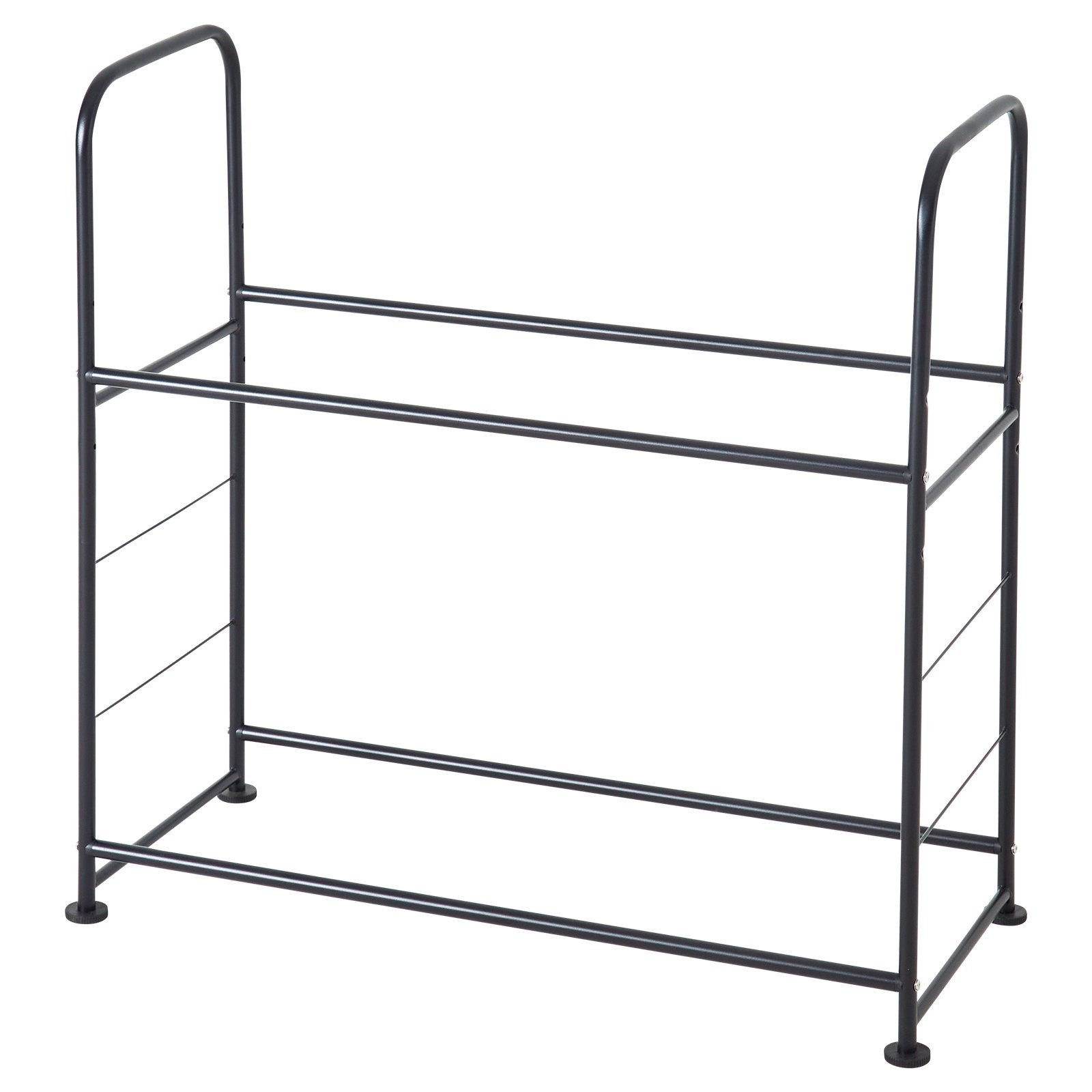 Heavy-Duty Adjustable Tire Storage Rack, 2-Shelf Stand for 8 Tires, Q195 Steel, 397 lbs Capacity with Protective Garage Cover