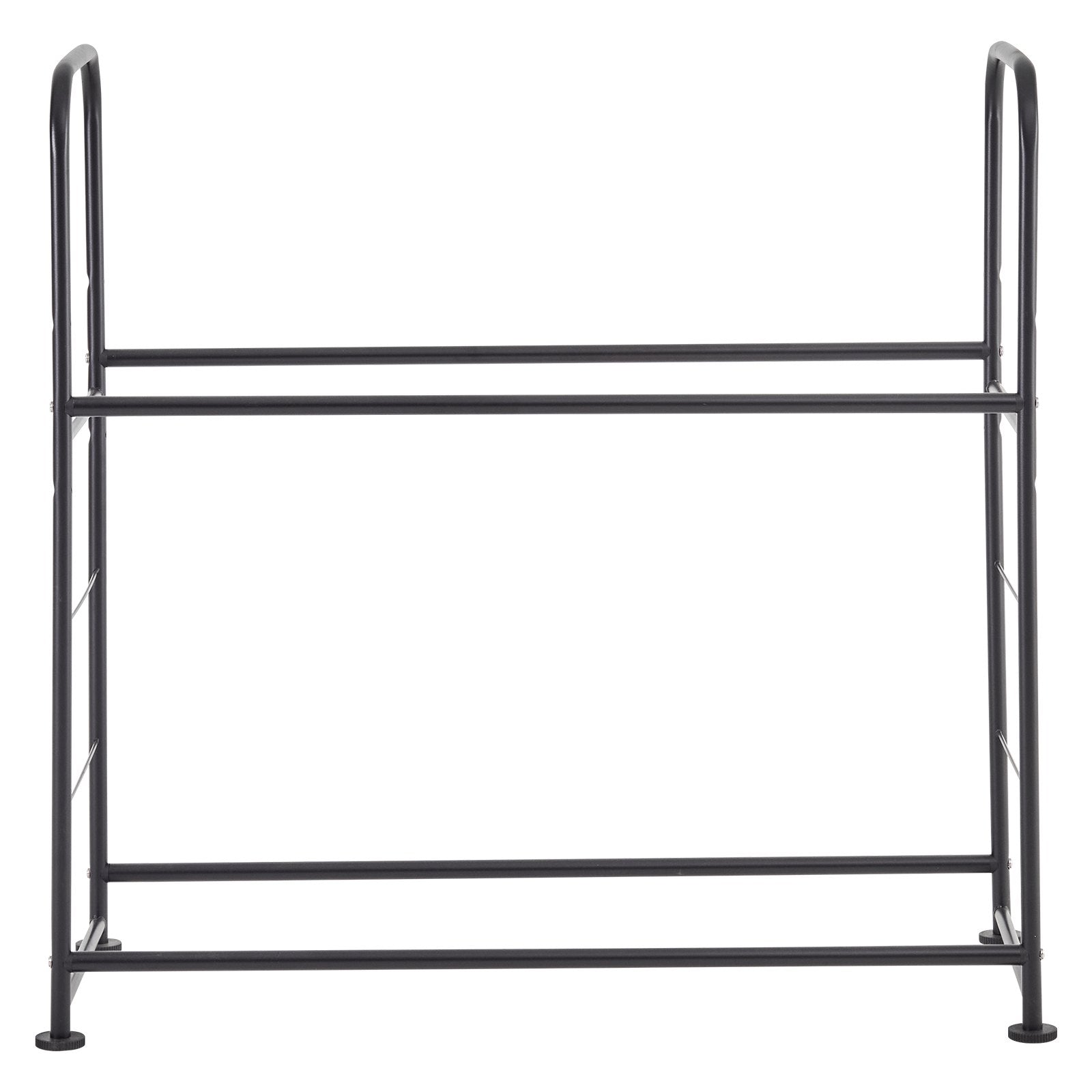 Heavy-Duty Adjustable Tire Storage Rack, 2-Shelf Stand for 8 Tires, Q195 Steel, 397 lbs Capacity with Protective Garage Cover