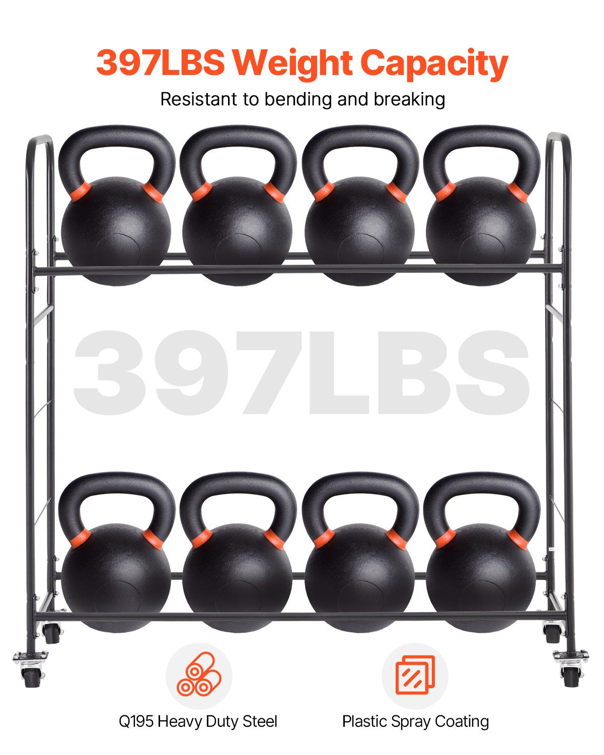 Heavy-Duty Rolling Tire Storage Rack with Adjustable Height, 2-Shelf Holder, Transport Trailer, Protective Cover, Holds 12 Tires