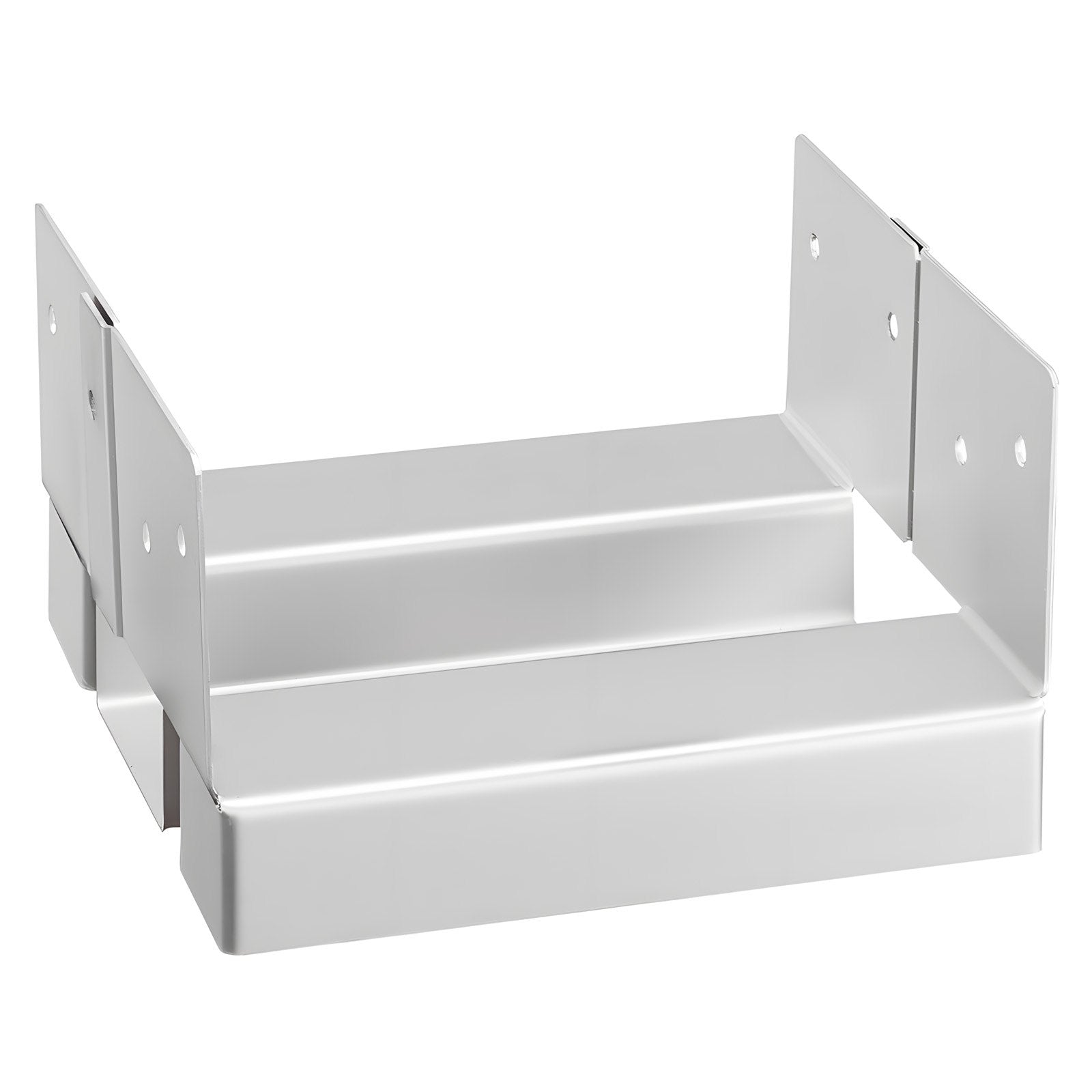 Heavy-Duty 6x6 Post Base Set, 10 Pcs - Zinc-Plated Carbon Steel Brackets for Concrete Anchoring, Pergolas & Patios with 1" Standoff