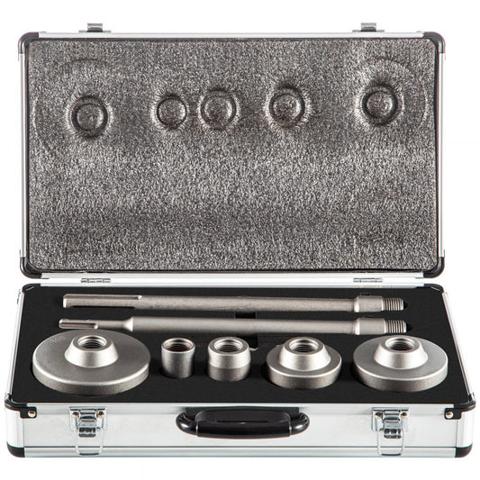 VEVOR Concrete Hole Saw Kit, 30/40/65/80/100mm Drill Bit Set SDS Plus or SDS Max Shank Wall Hole Cutter with 11.8"/300 mm Connecting Rod for Brick, Concrete, Cement, Stone Wall, Masonry, Tile