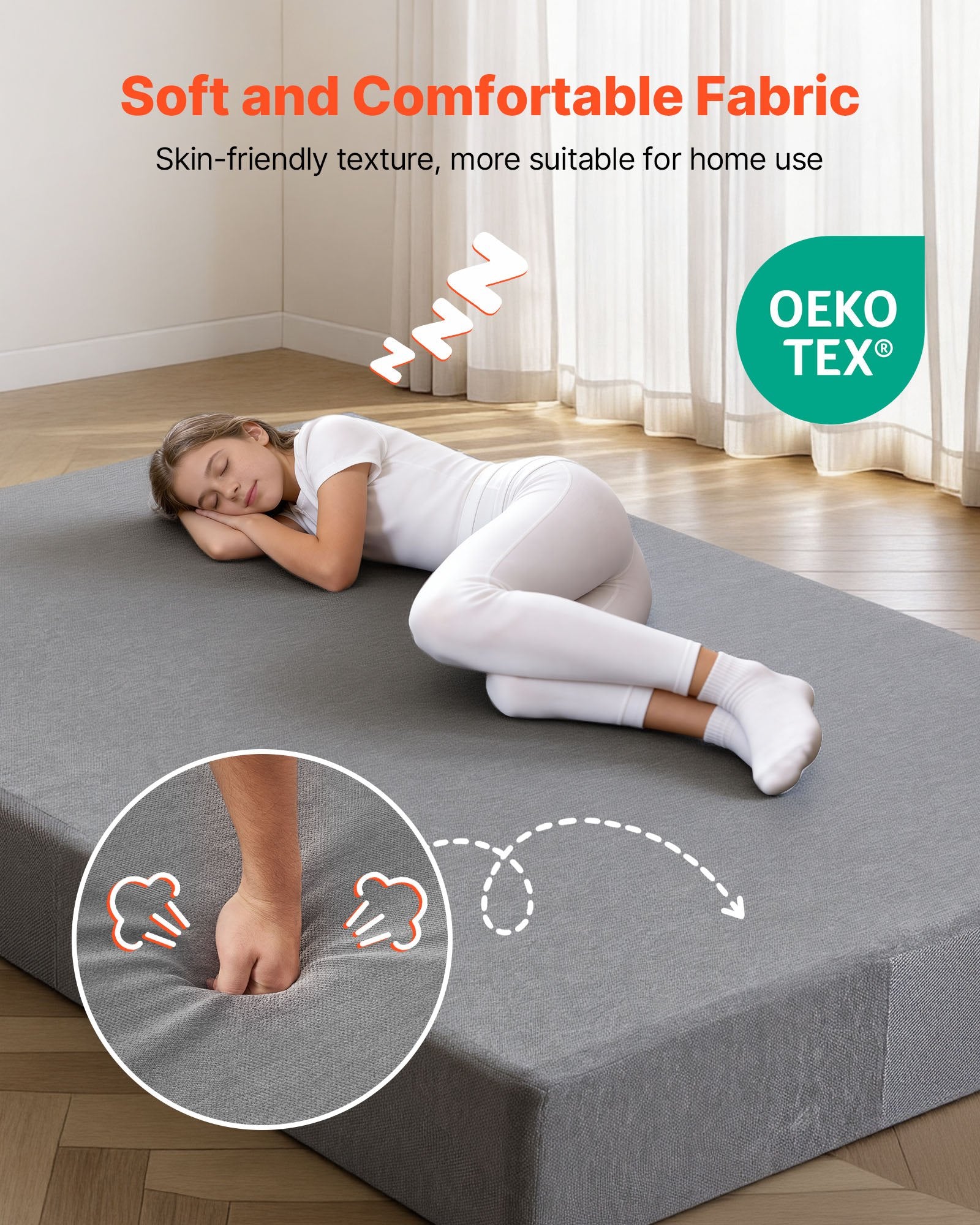 Giant 6x4 ft Sensory Crash Pad for Kids & Adults - Soft Foam, Washable Cover, Perfect for Jumping, Climbing, Play & Gymnastics
