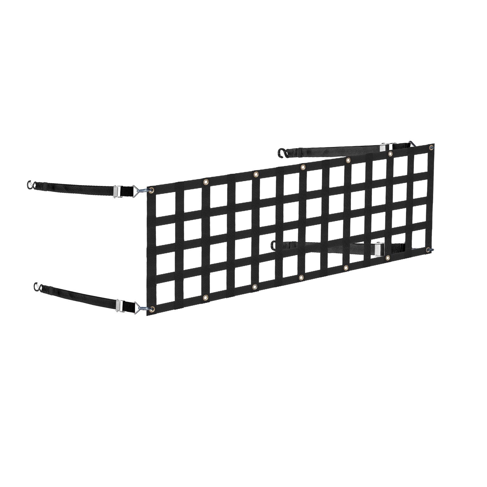 Heavy Duty 96"x81" Cargo Net with Adjustable Straps & Carabiners for Trucks, SUVs, Boats - Durable, Weatherproof, High Load Capacity