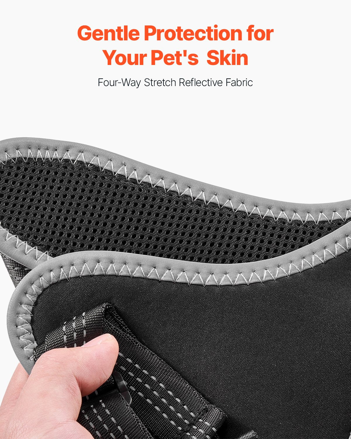 XL Dog Knee Brace with Adjustable Hinge for Torn ACL, Arthritis Pain Relief, Reflective Support for Hind Legs, Breathable Mesh Harness