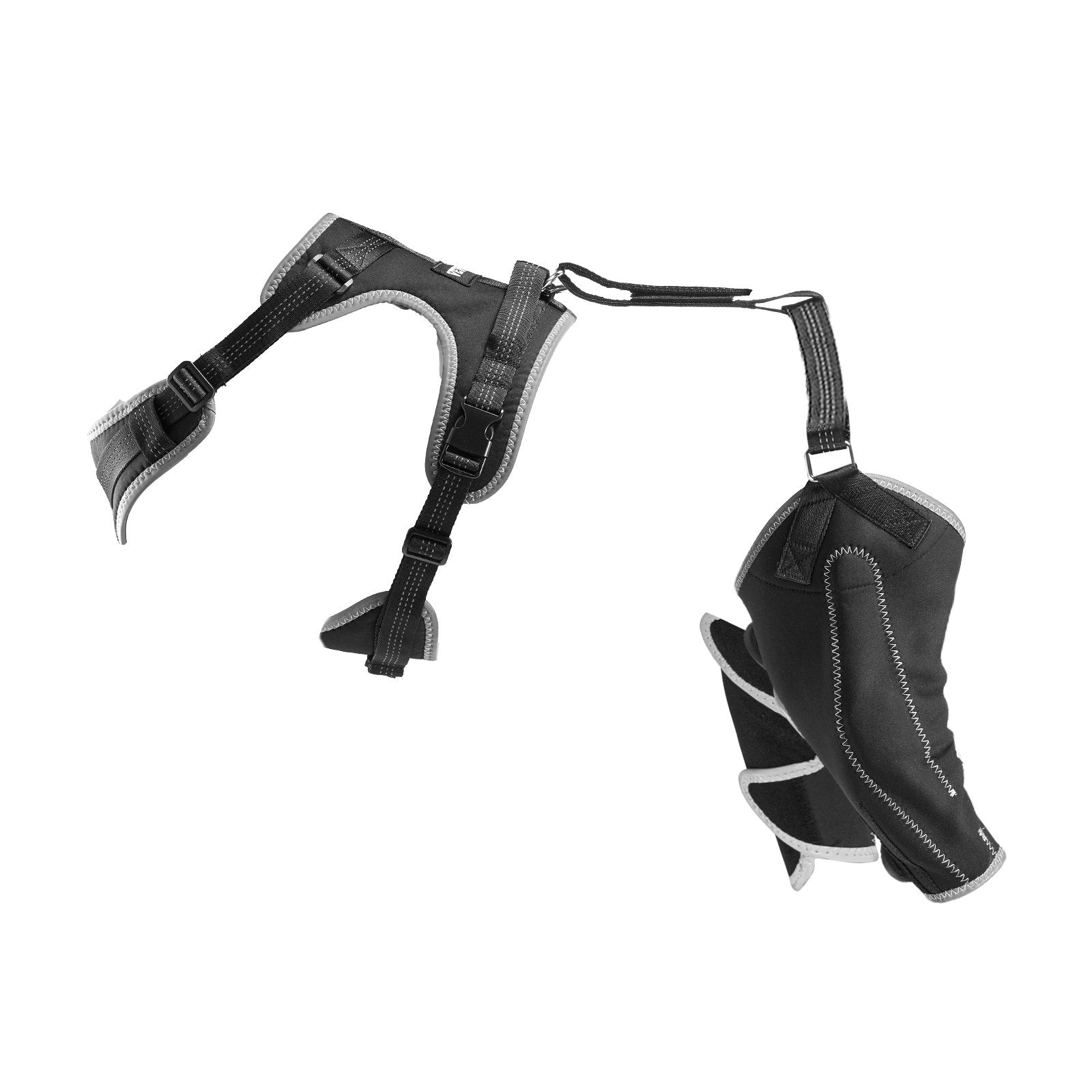 XL Dog Knee Brace with Adjustable Hinge for Torn ACL, Arthritis Pain Relief, Reflective Support for Hind Legs, Breathable Mesh Harness