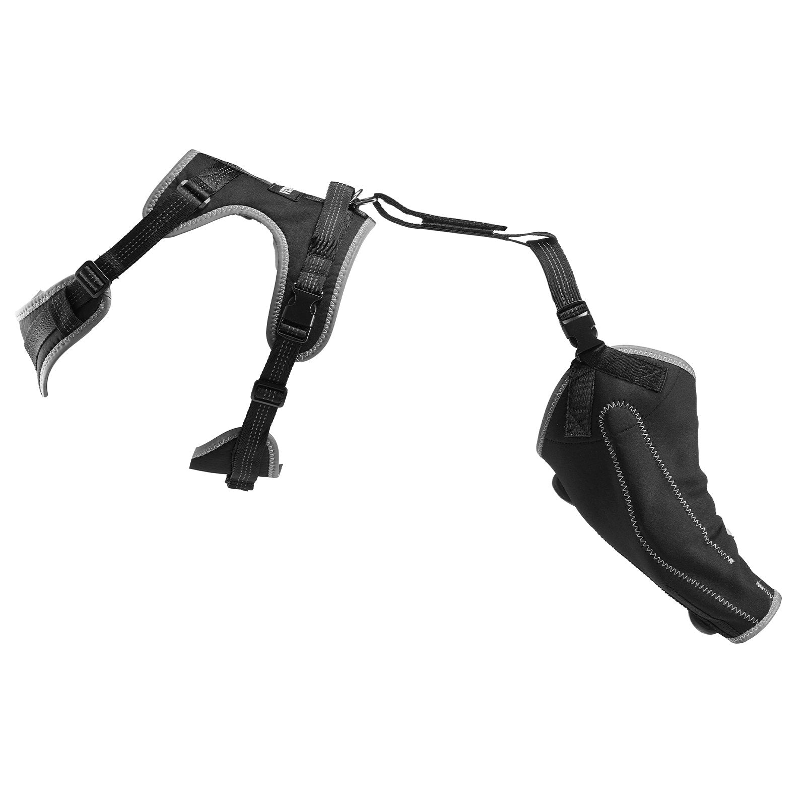 XL Dog Knee Brace with Adjustable Hinge for Torn ACL, Pain Relief, Arthritis Support, Reflective, Breathable, 4-Way Stretch, Black