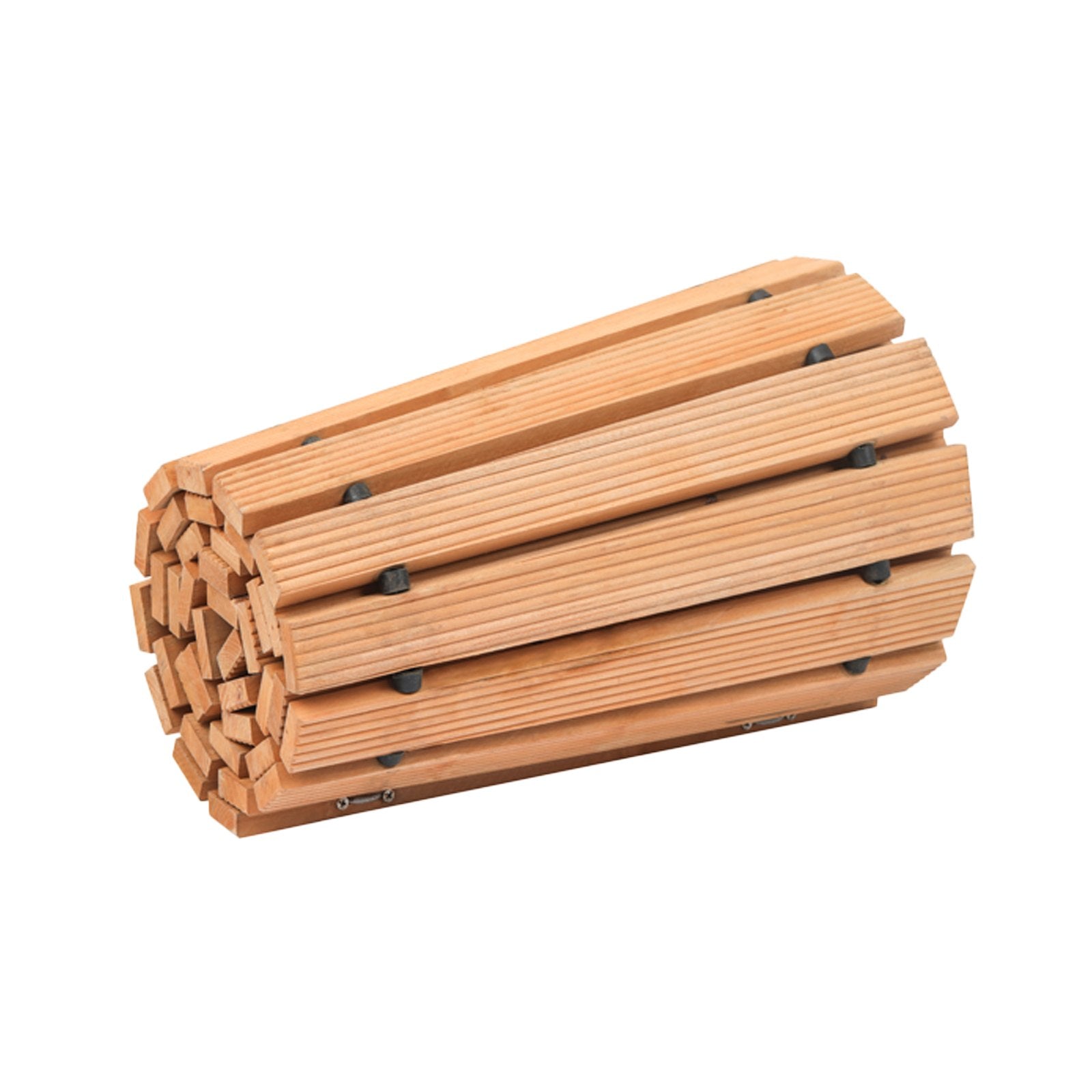Versatile 7 ft Cedar Wooden Garden Pathway – Non-Slip Roll Out Walkway with Durable Wire Rope, Perfect for Backyards, Weddings, and Parties