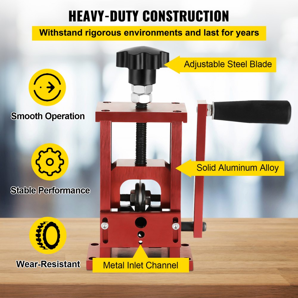 VEVOR Electric Wire Stripping Machine, Portable Scrap Wire Stripping Tool with Gear Motor, Automatic Wire Stripper Compact Aluminum Alloy Structure for Scrap Copper Recycling 1.5mm-20mm in Diameter