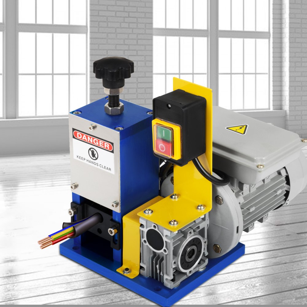 Portable Electric Wire Stripping Machine for Scrap Copper Recycling, 0.05"-0.98" Capacity, Dark Blue Wire Stripper Tool