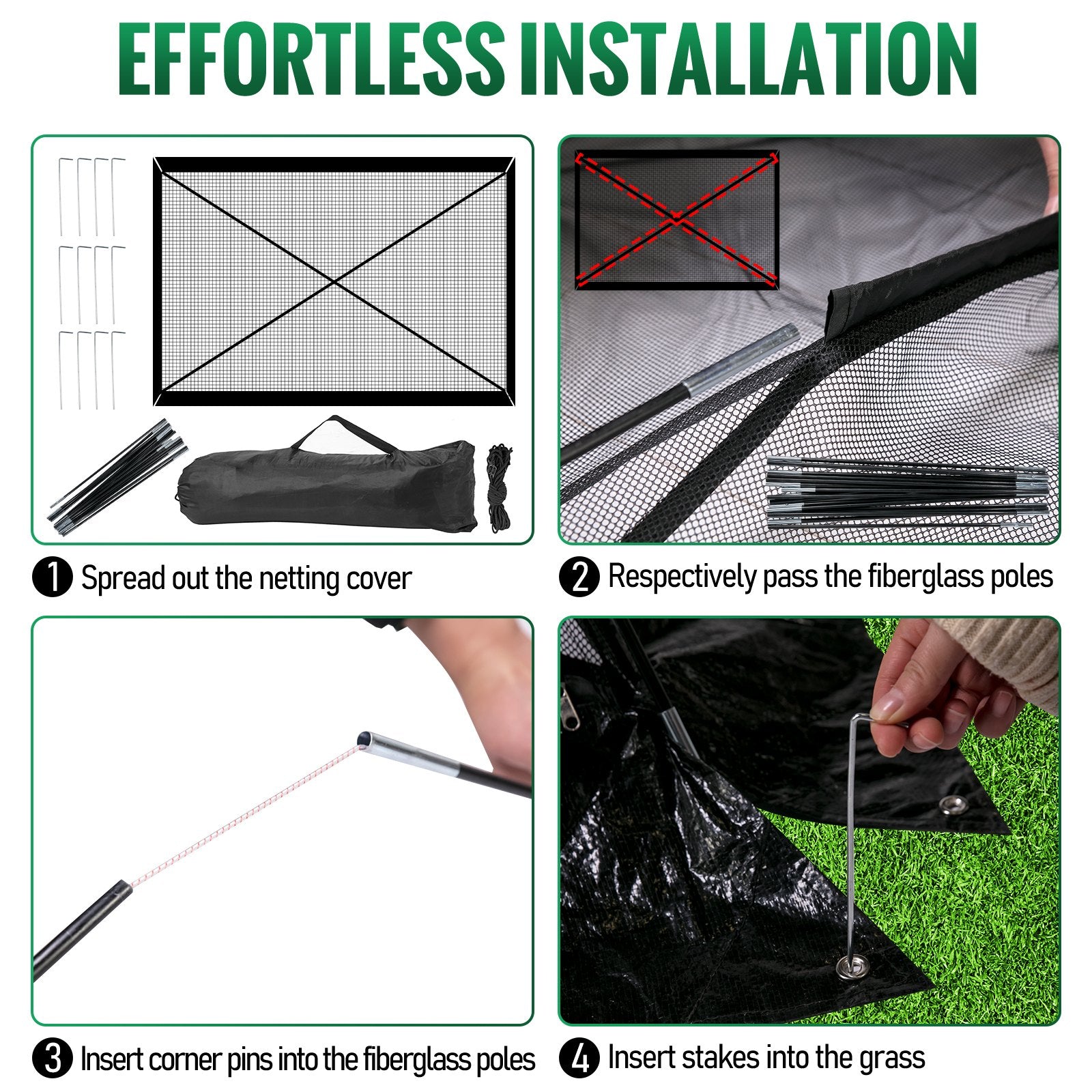 Sturdy 10x14 FT Pond Cover Dome with 1/2 Inch Mesh, Black Nylon Netting for Garden Pools - Features Zipper, Wind Rope, and Easy Installation