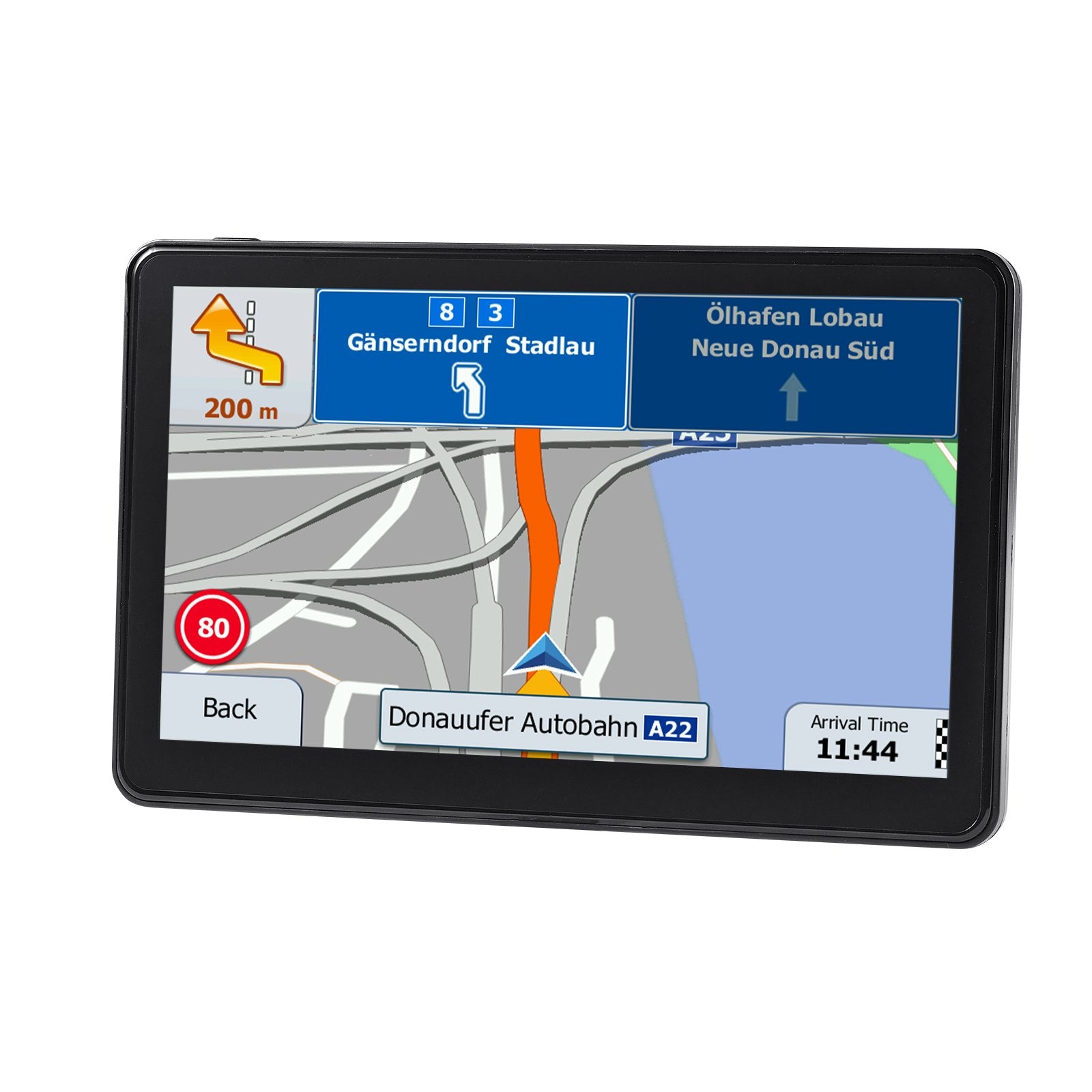 9" GPS Navigation System for Car, Truck, RV - Voice Guidance, Lifetime Maps, Custom Routes, Speed & Red Light Alerts, Easy Install