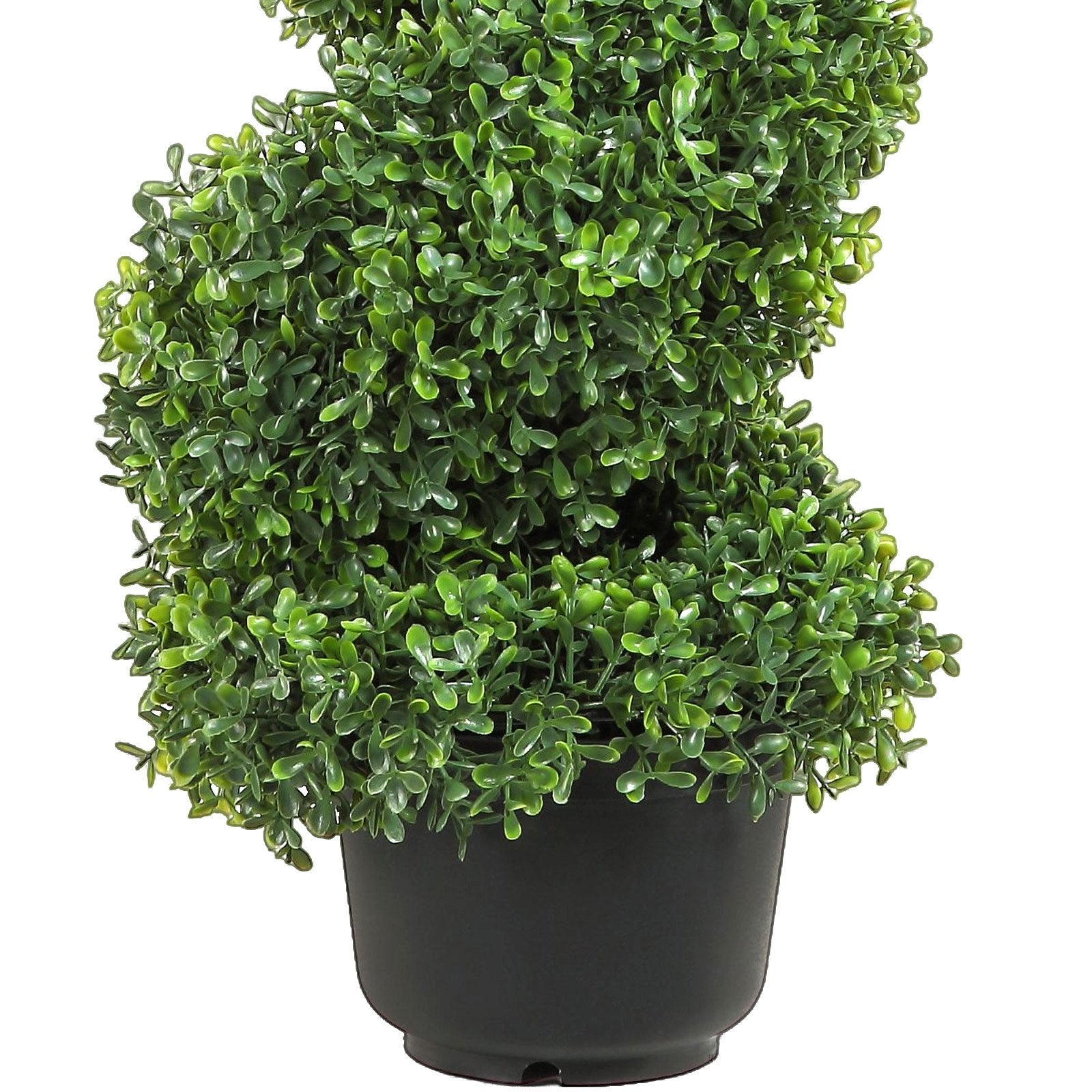 3ft Faux Boxwood Topiary Trees (2-Pack) - Durable, Replaceable Leaves for Indoor/Outdoor Decor, All-Season Greenery