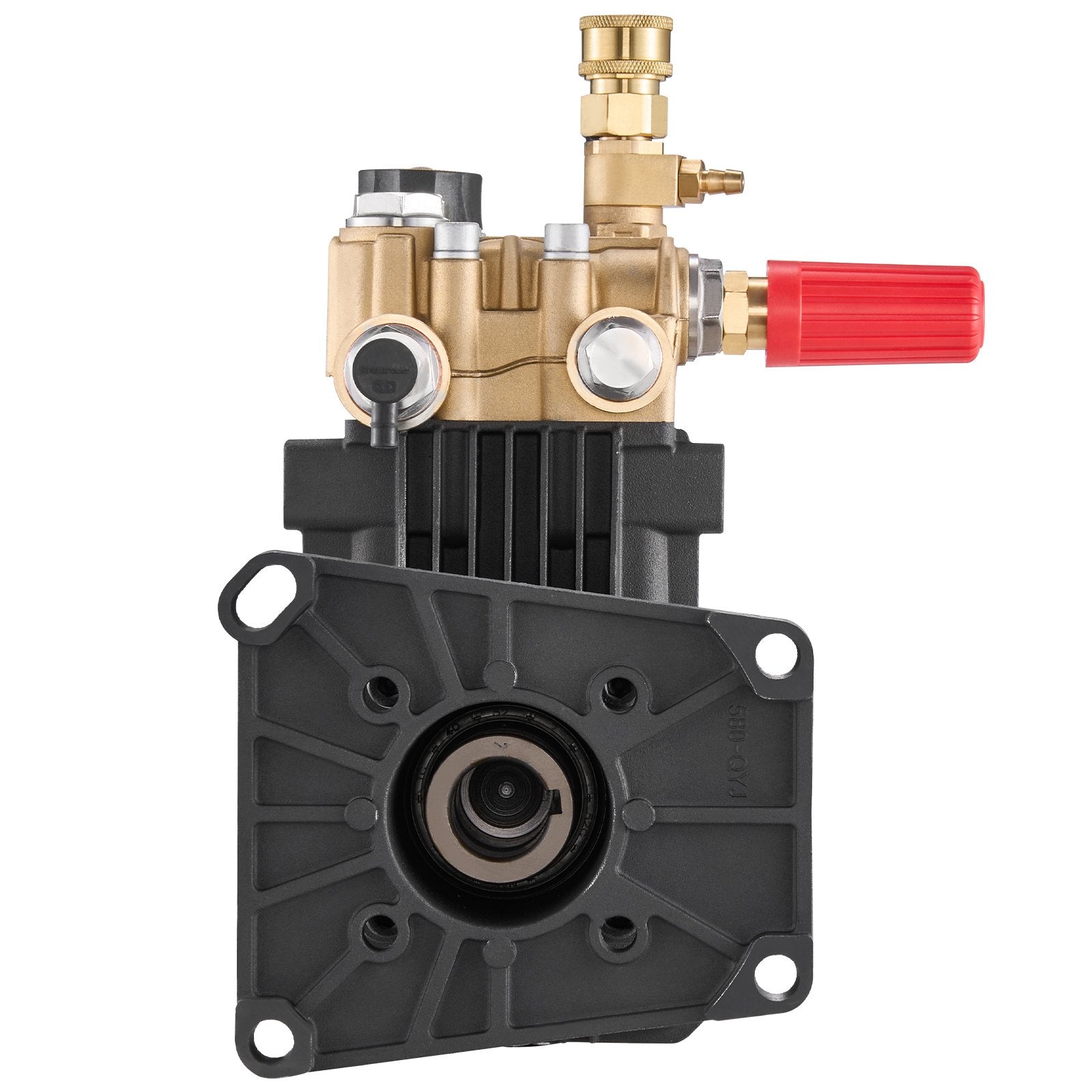 High-Performance Pressure Washer Pump Kit, 1" Shaft, 4300 PSI, 4.4GPM, 5 Nozzles, Simpson MorFlex Compatible, Durable Copper-Aluminum Build