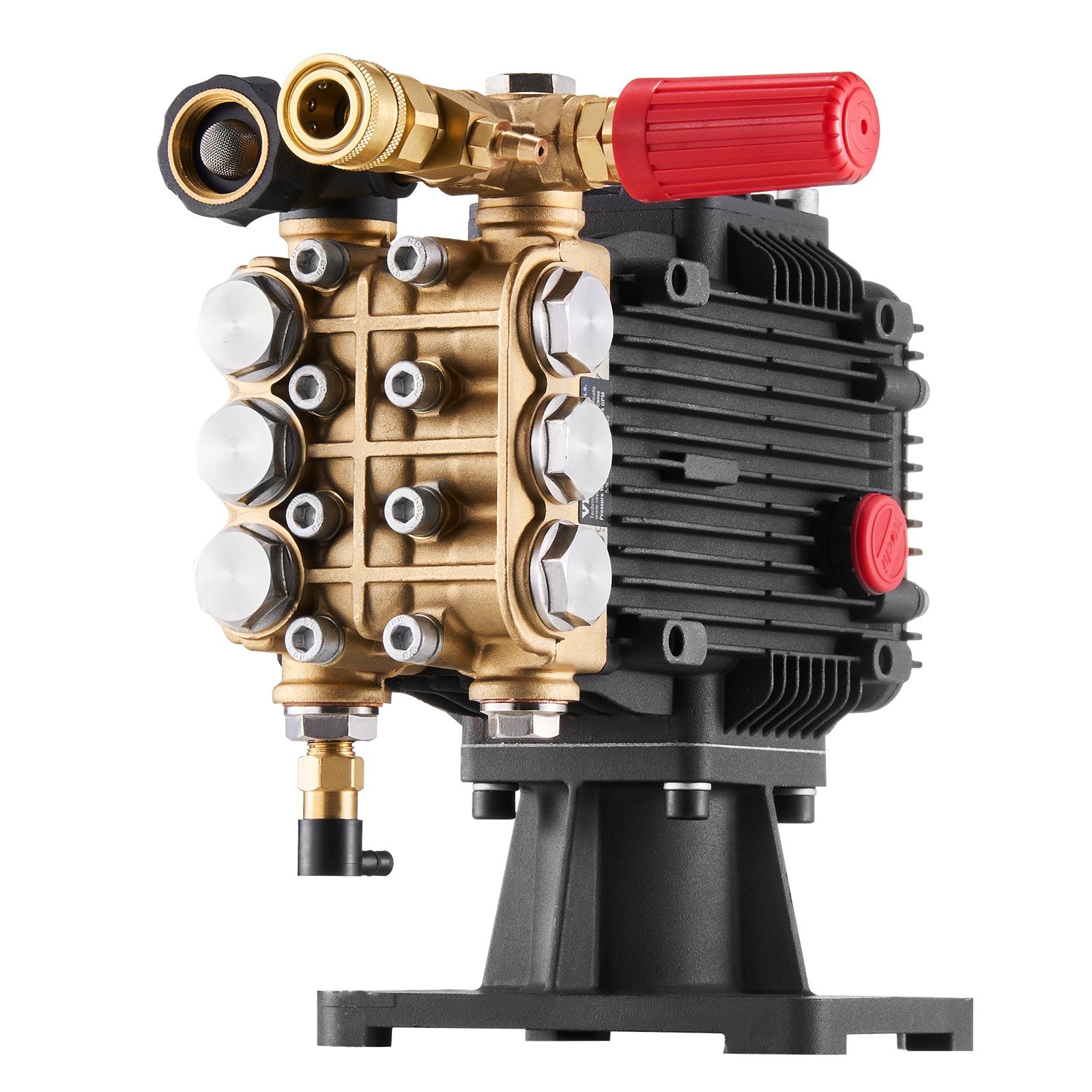 High-Performance Pressure Washer Pump Kit, 1" Shaft, 4300 PSI, 4.4GPM, 5 Nozzles, Simpson MorFlex Compatible, Durable Copper-Aluminum Build