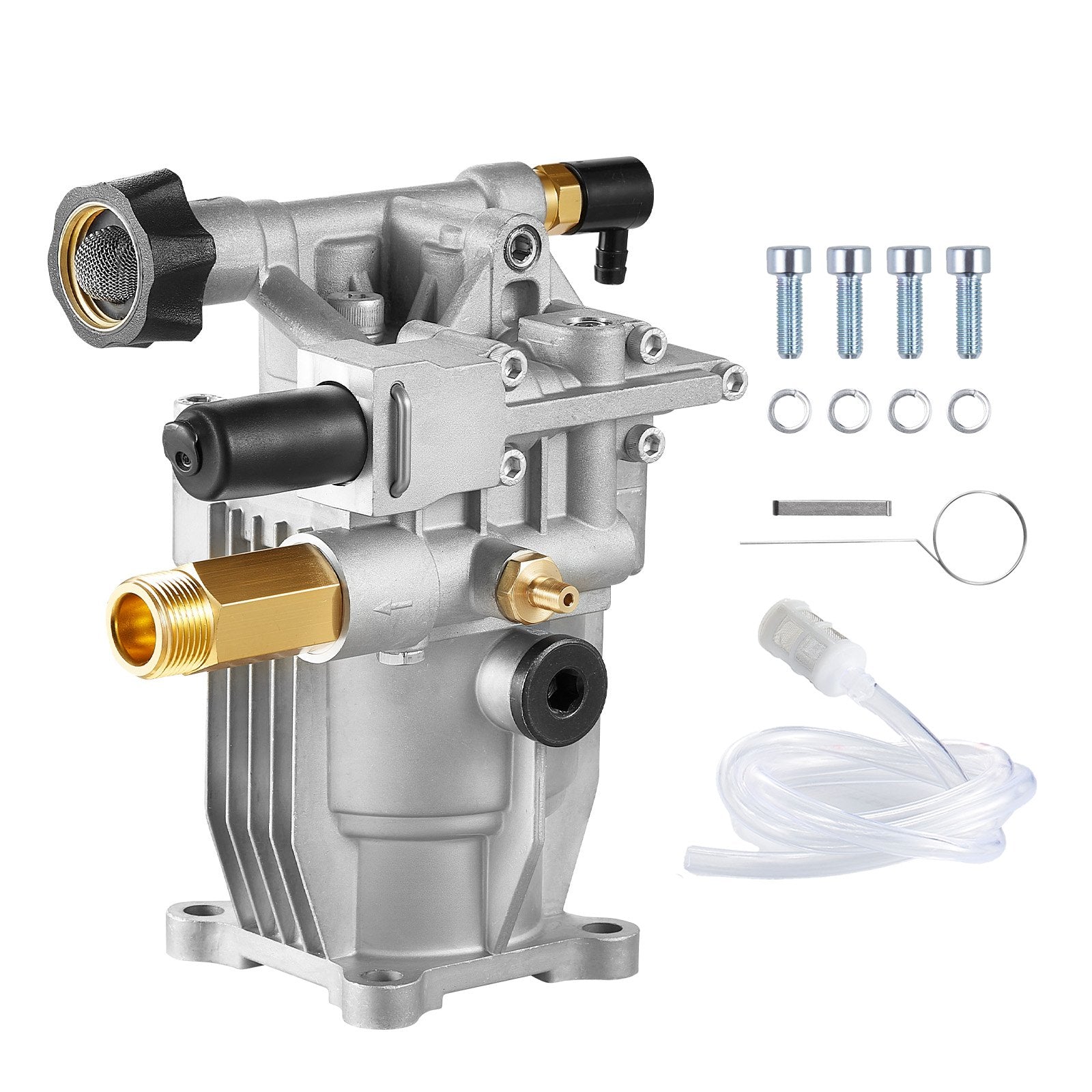 High-Performance Pressure Washer Pump Kit, 3100 PSI, 2.35 GPM, with 3/4" Shaft & Siphon Tube for Simpson, Honda & More Models