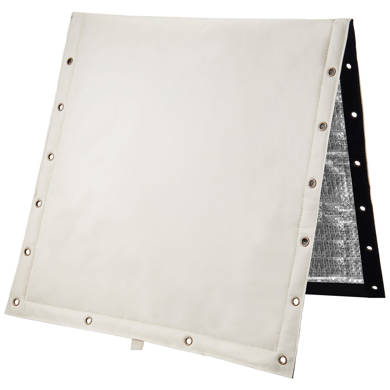Heavy-Duty 24"x24" Well Head Pump Cover - All-Weather Insulation, Anti-Theft, 600D PVC Oxford, Aluminum Film Layer, Secure Velcro Fastening
