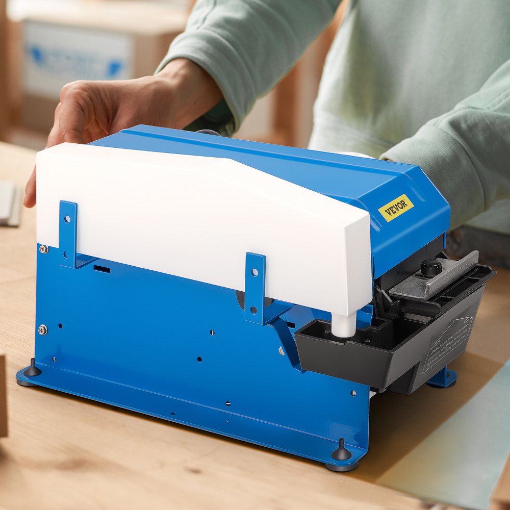 VEVOR Tape Dispenser, Maximum 39.4" x 3.94" Tape, Adjustable Length, Width & Water Level, Manual Water-Activated Tape Dispenser w/  Water Brush, Carton Packaging for Express Box, Gift Box