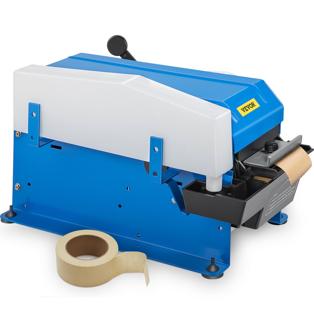 VEVOR Tape Dispenser, Maximum 39.4" x 3.94" Tape, Adjustable Length, Width & Water Level, Manual Water-Activated Tape Dispenser w/  Water Brush, Carton Packaging for Express Box, Gift Box