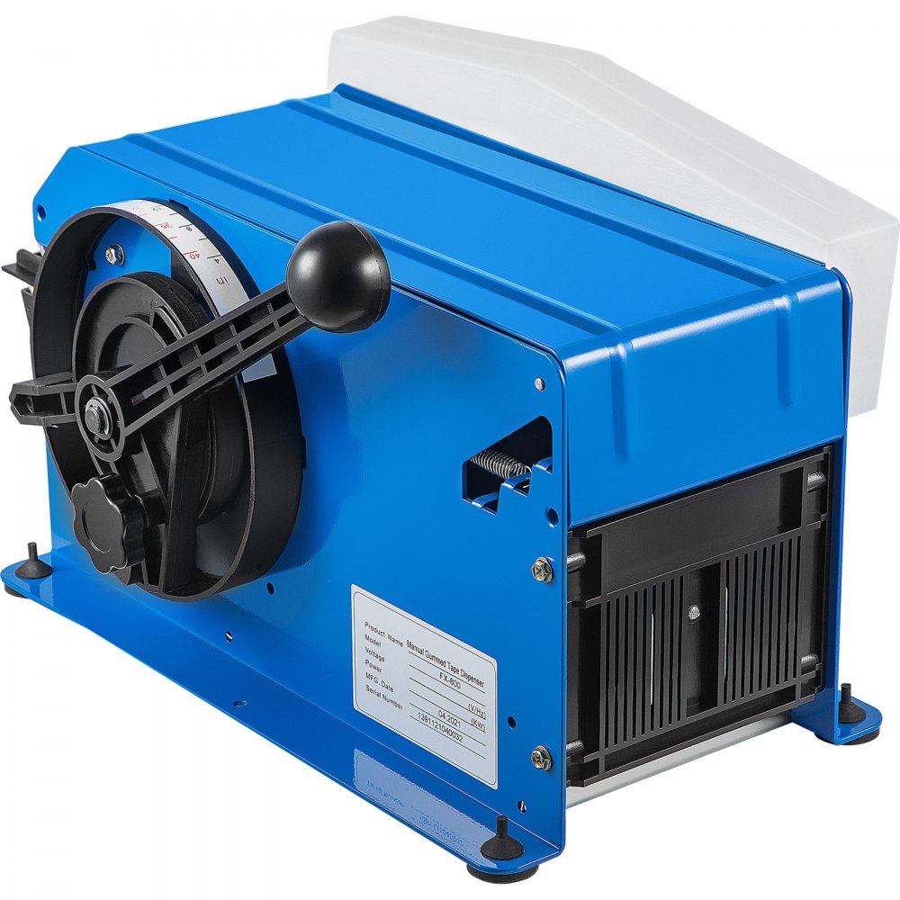 VEVOR Tape Dispenser, Maximum 39.4" x 3.94" Tape, Adjustable Length, Width & Water Level, Manual Water-Activated Tape Dispenser w/  Water Brush, Carton Packaging for Express Box, Gift Box