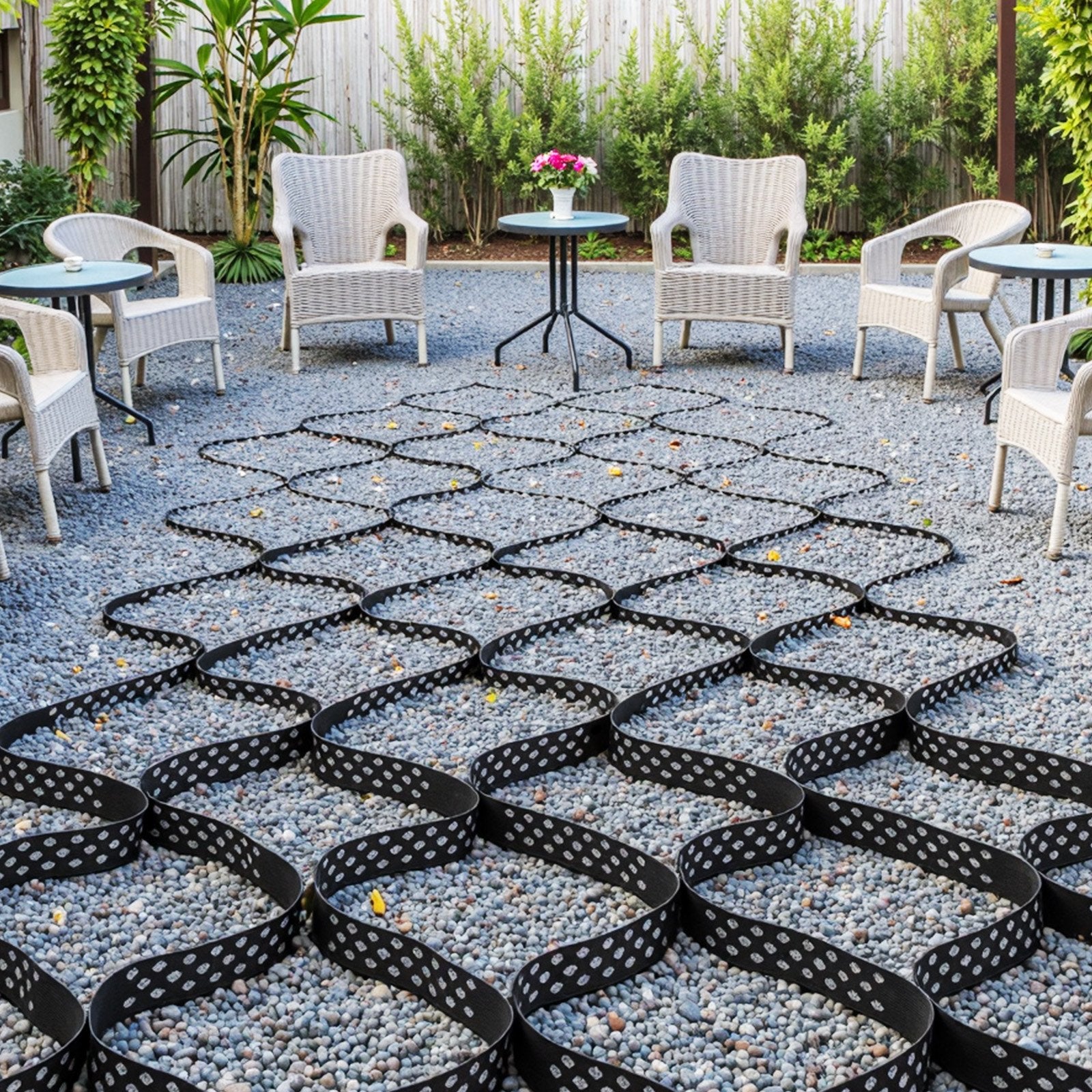 Heavy-Duty Gravel Grid System - 2" Deep, 1880 lbs/sq ft Load Capacity, Ideal for Driveways, Gardens, Patios, Walkways, RV Parking, and Erosion Control