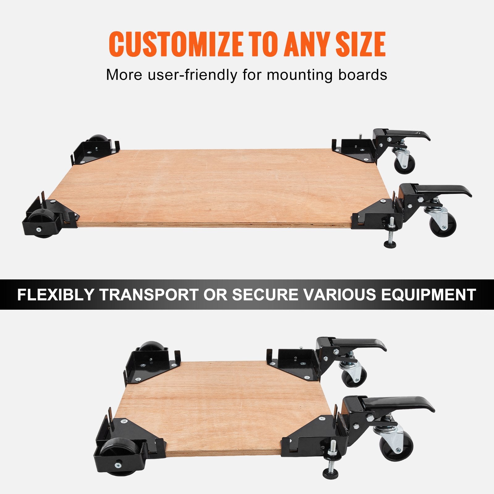 Universal Heavy Duty Mobile Base Stand, Adjustable 9.5" to Infinite, 400 lbs Capacity, Swivel Wheels for Woodworking, Bandsaw, Power Tools