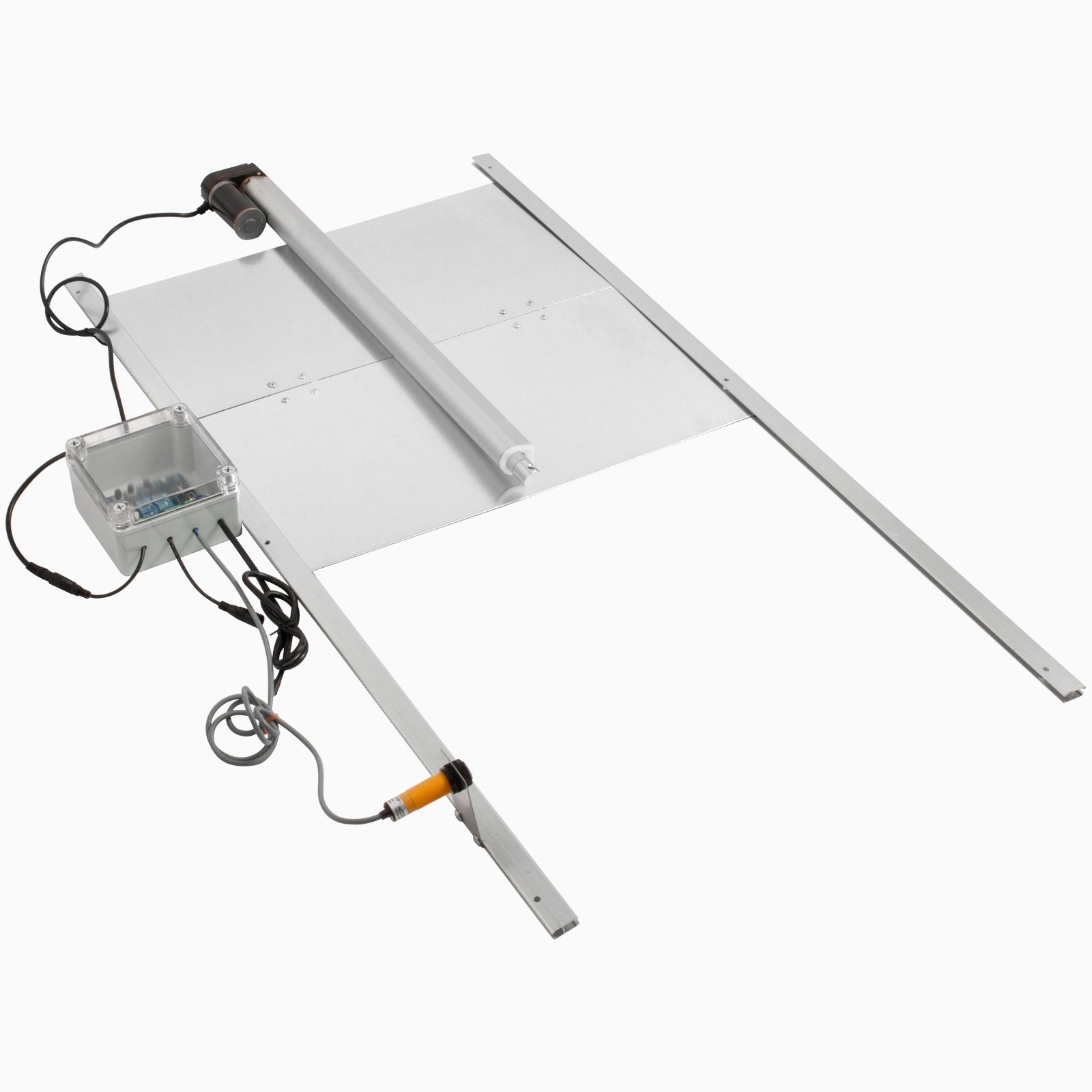 Automatic Poultry Coop Door Kit, Light Sensor & Infrared Protection, 20.4"x37.7", Prevent Crushing, Remote Control, IP44, Silver