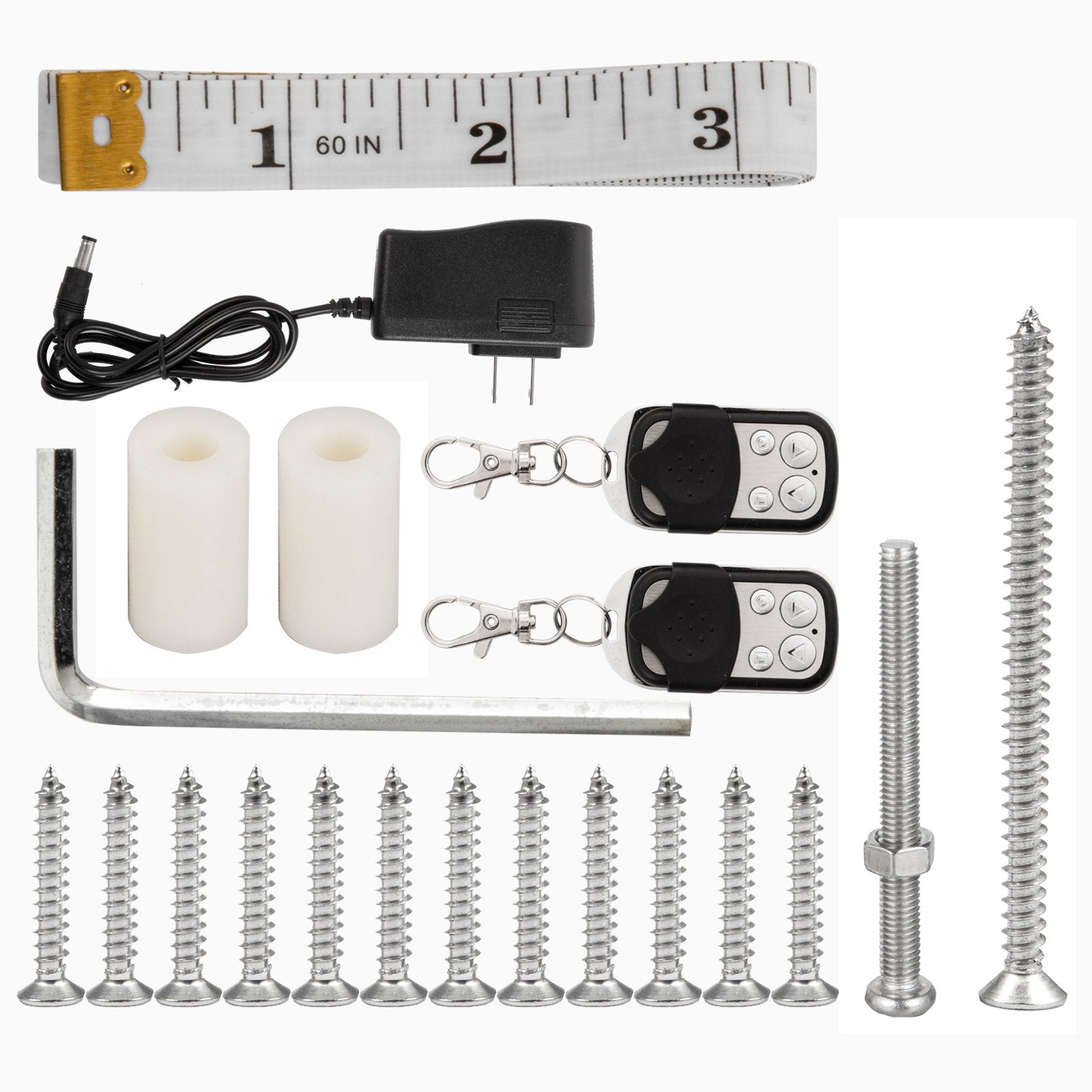 Automatic Poultry Coop Door Kit, Light Sensor & Infrared Protection, 20.4"x37.7", Prevent Crushing, Remote Control, IP44, Silver