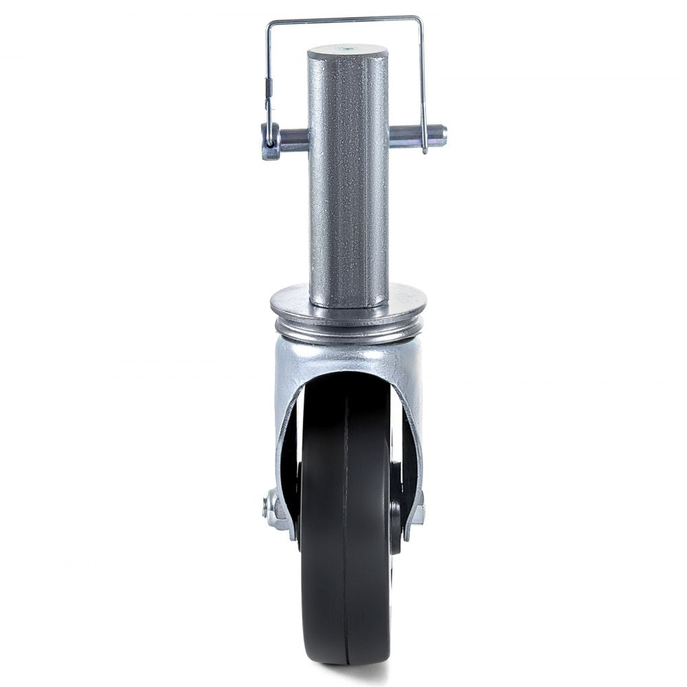 Set of 4 Heavy-Duty 5" Swivel Casters with Iron Core and Dual Lock Brake, Adjustable Legs, 440 lbs Capacity Each