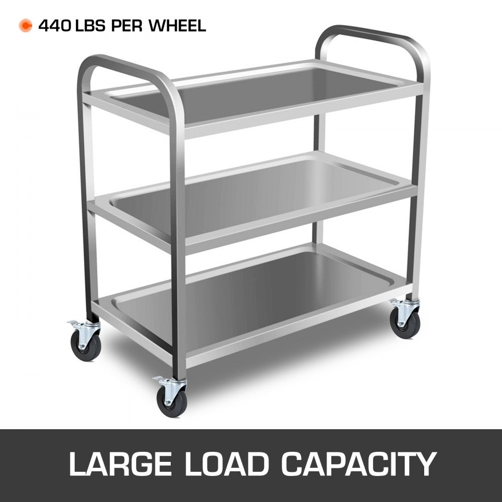 Set of 4 Heavy-Duty 5" Swivel Casters with Iron Core and Dual Lock Brake, Adjustable Legs, 440 lbs Capacity Each