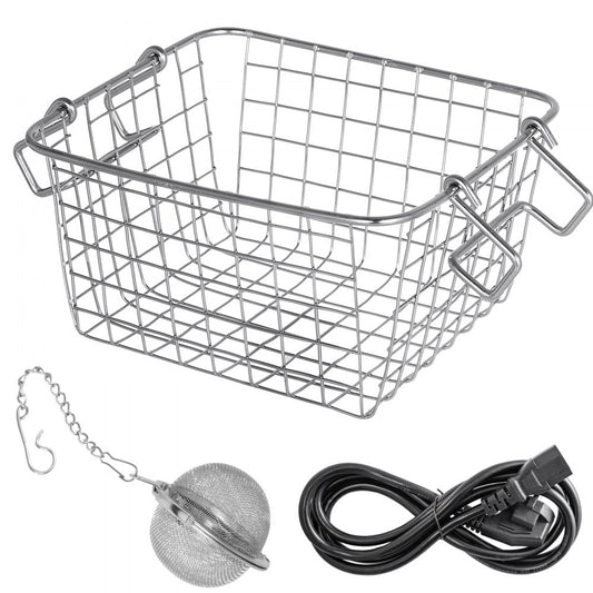 VEVOR Ultrasonic Cleaner 2L Digital Ultrasonic Parts Cleaner with Timer 40kHz Professional 304 Stainless Steel Ultrasonic Cleaner 110V for Jewelry Watch Glasses Diamond Eyeglass Small Parts Cleaning