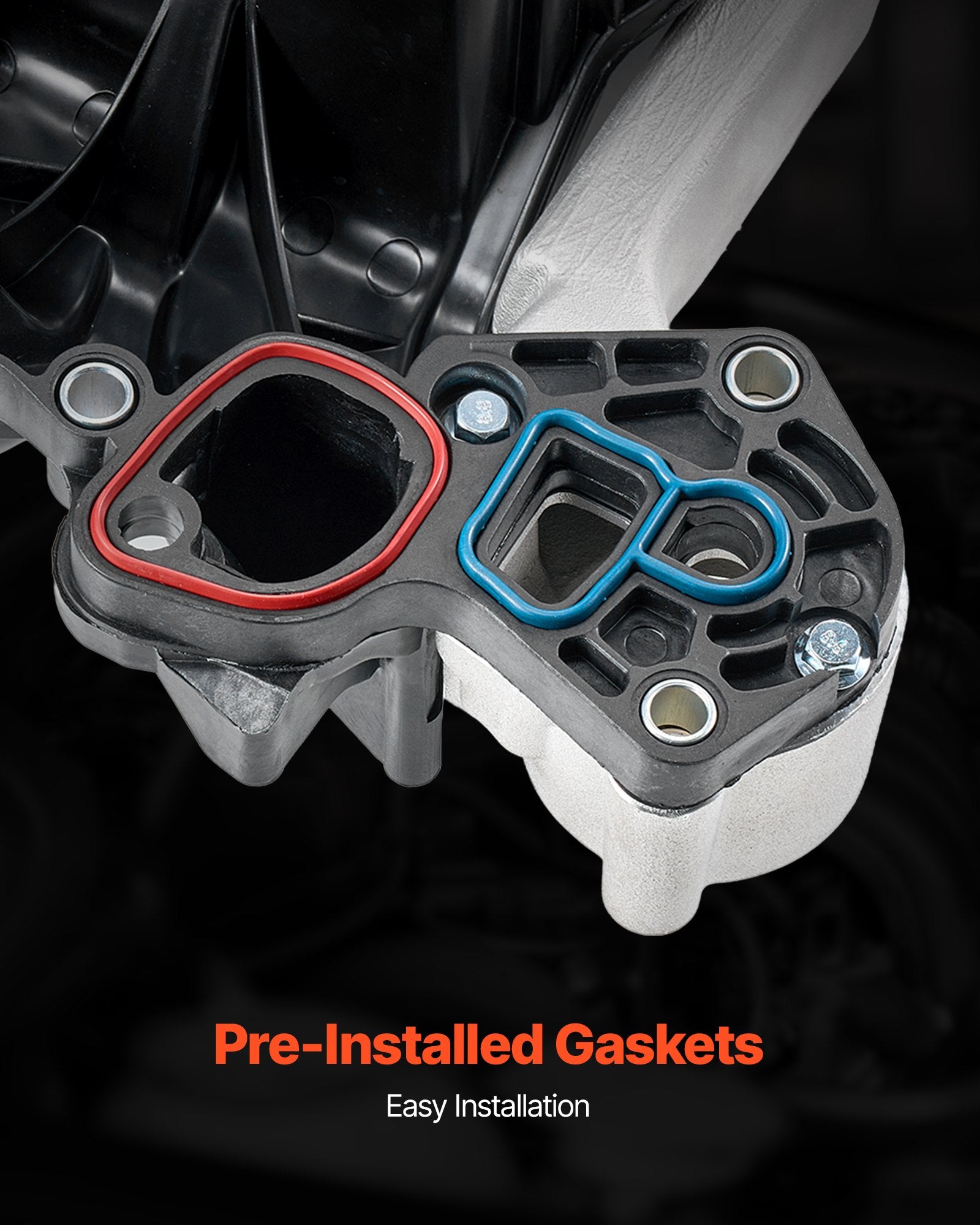 Enhanced Engine Intake Manifold Assembly with Gasket for 2001-2011 Crown Victoria - Precision Fit, High-Performance Replacement Parts 615-175, 1L2Z-9424-EF, 1W7Z-9424-AB, 3W7Z-9424-AA, 3W7Z-9424-AD, 3W7Z-9424-AE, XTJ-062A Model