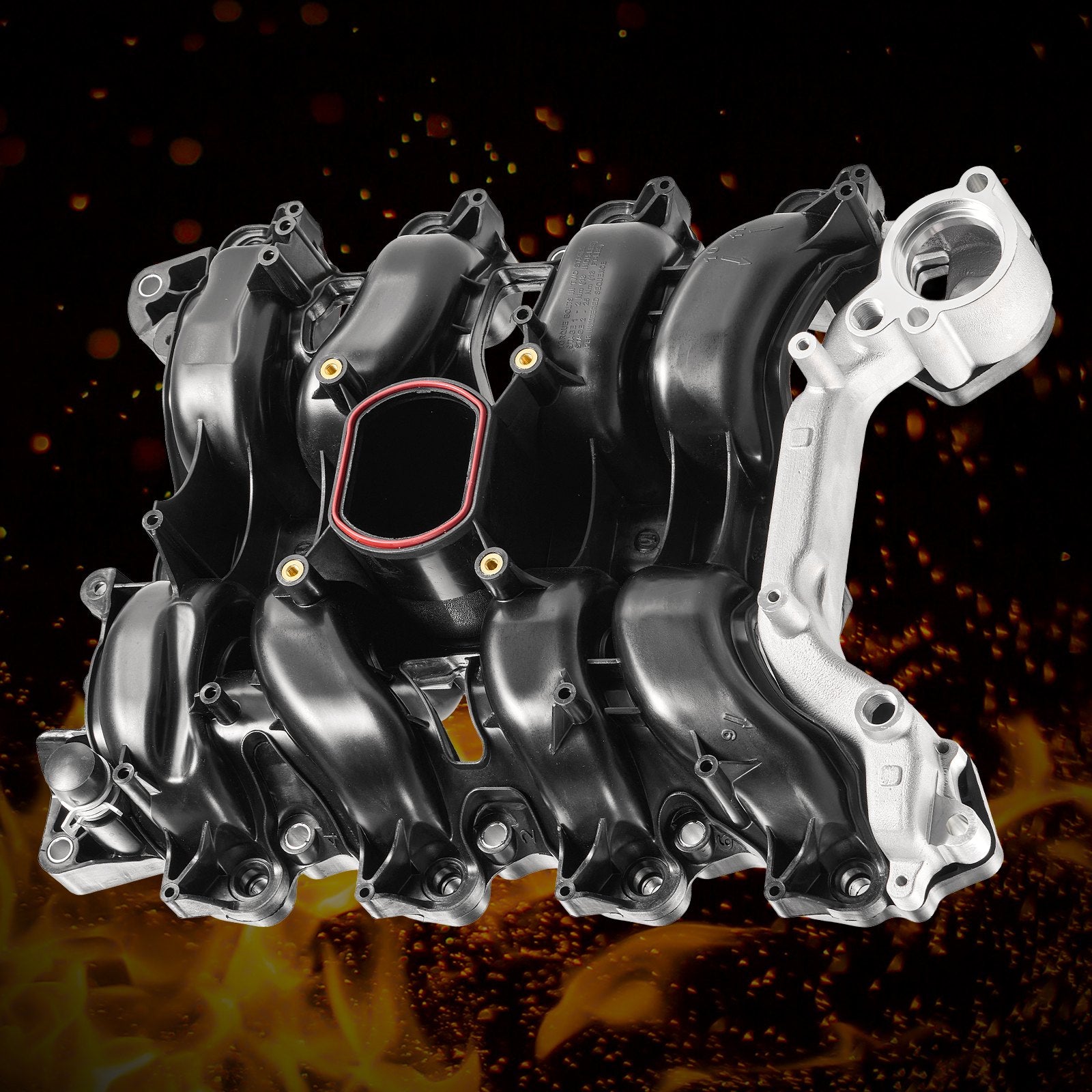 Enhanced Engine Intake Manifold Assembly with Gasket for 2001-2011 Crown Victoria - Precision Fit, High-Performance Replacement Parts 615-175, 1L2Z-9424-EF, 1W7Z-9424-AB, 3W7Z-9424-AA, 3W7Z-9424-AD, 3W7Z-9424-AE, XTJ-062A Model