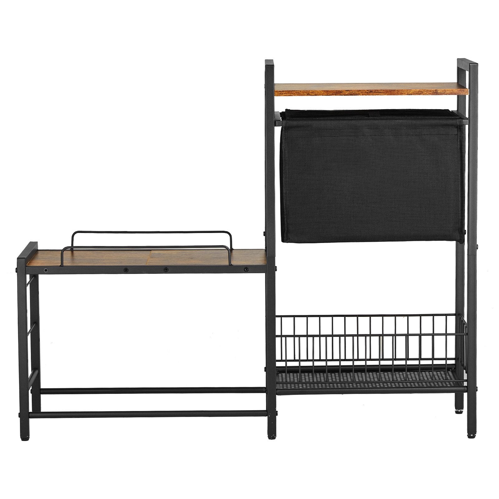 Elevated Pet Feeding Station with Storage Shelves, Dog Bowl Stand, Food and Toy Organizer for All Dog Sizes, Durable and Easy to Clean