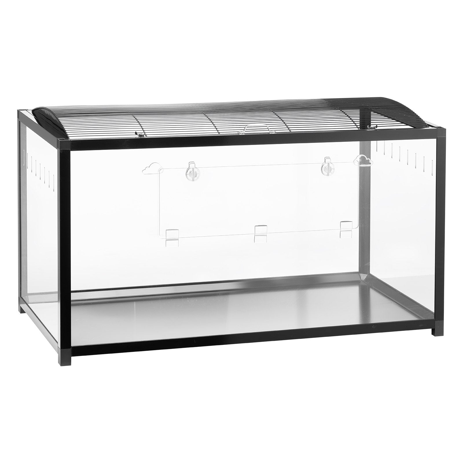 Transparent Hamster Habitat with 360° View, Spacious & Ventilated Cage for Small Pets - Easy Clean, Portable Home for Rats & Guinea Pigs