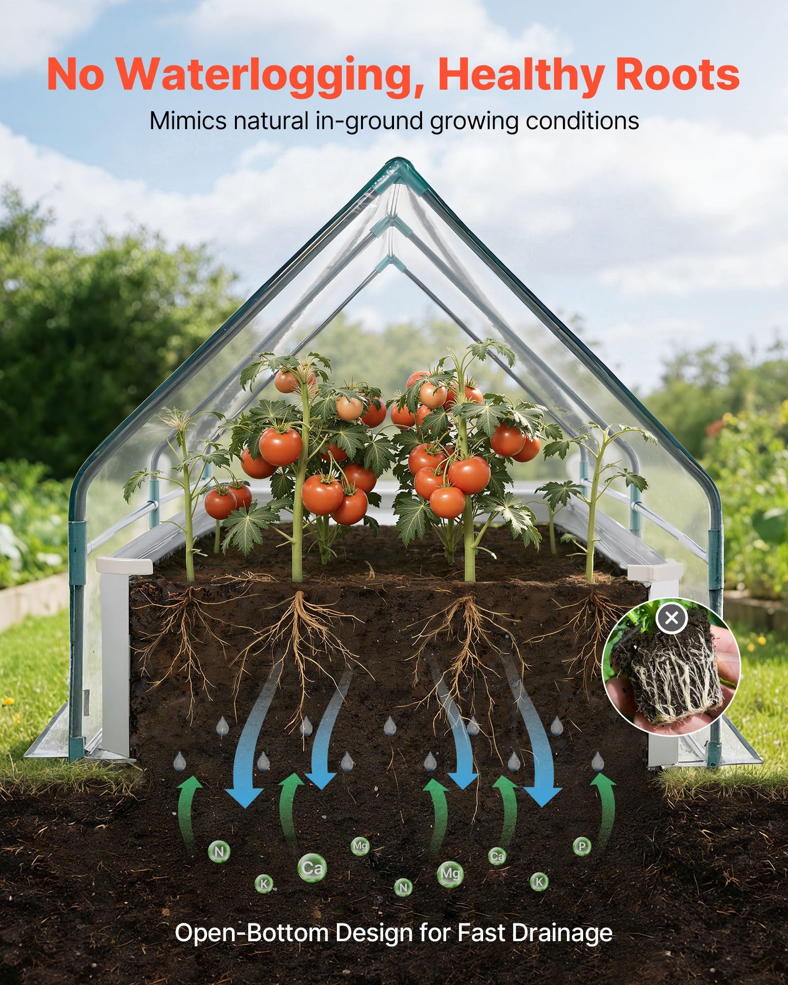 Spacious 6x3 ft Rectangular Galvanized Raised Garden Bed Kit with PE Greenhouse Cover & Gloves, Rustproof Alu-Zinc for Vegetables & Flowers