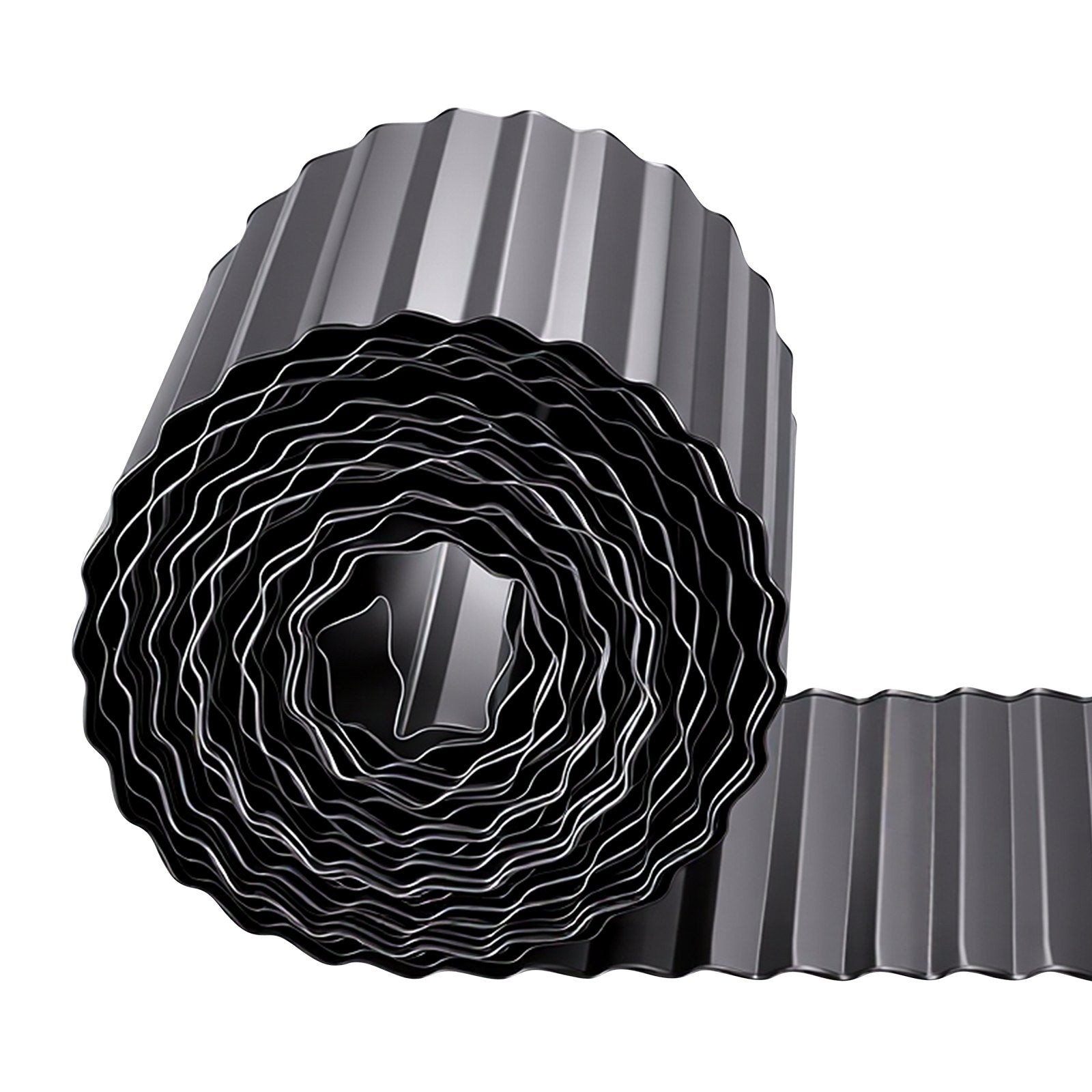 Galvanized Steel Garden Edging, 40 ft x 12 in, Heavy Duty Metal Border for Flower Beds, Pathways, Easy Install, Bendable, with Gloves