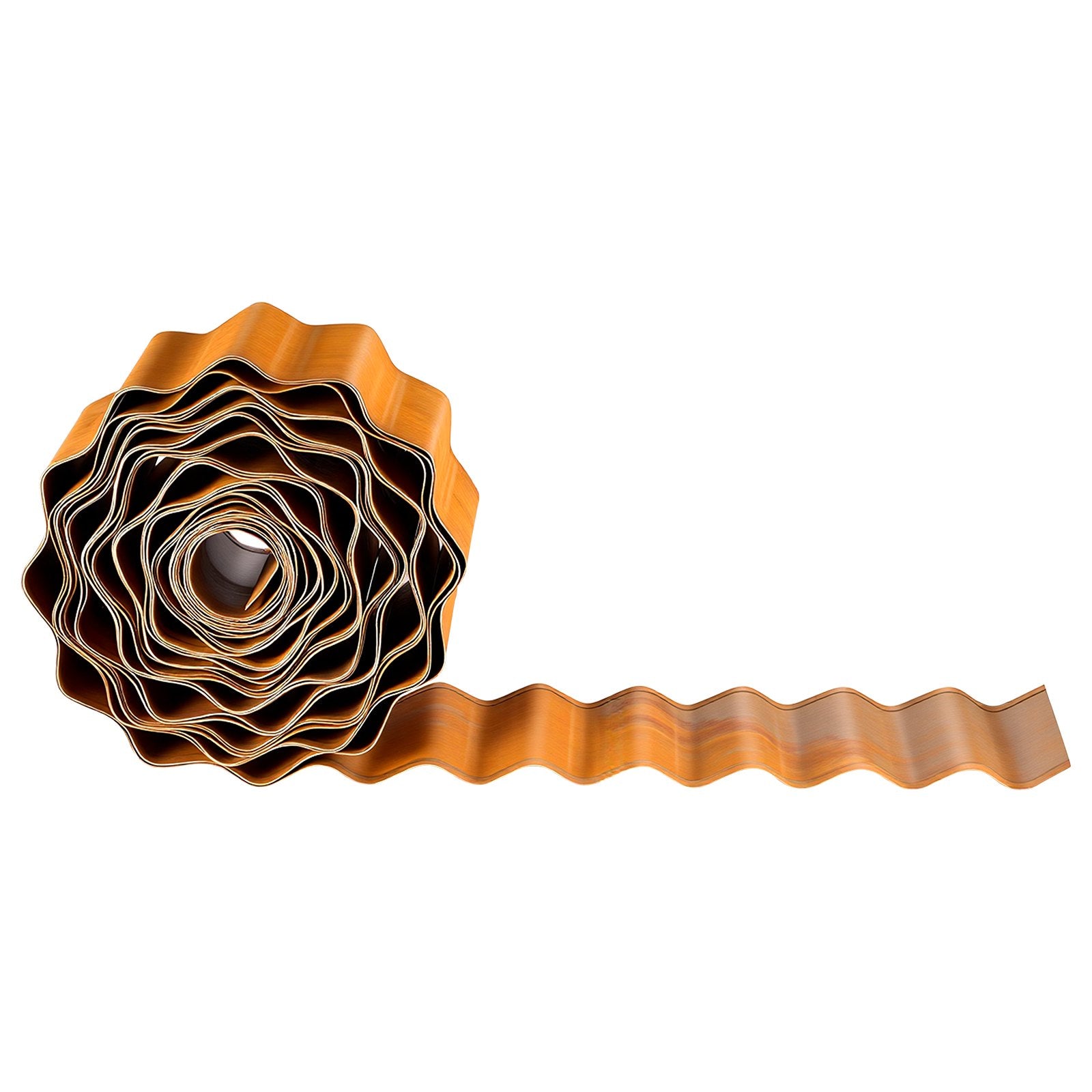 Durable Carbon Steel Landscape Edging, 40 ft x 6 in - Easy-to-Install Bendable Garden Border, Rust-Resistant Metal Strips for Flower Beds and Yard Pathways